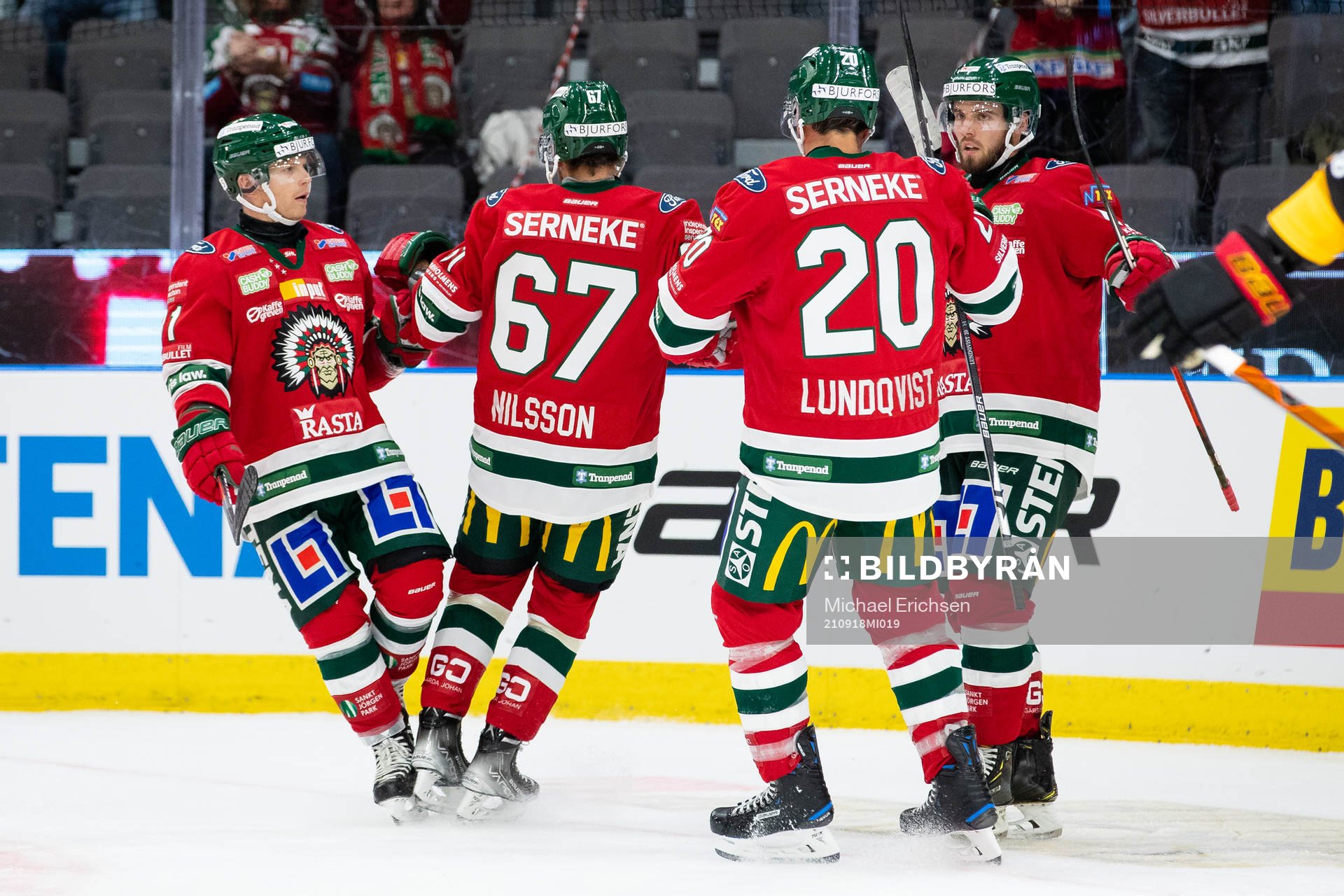 Frölundas Jacob Nilsson jublar