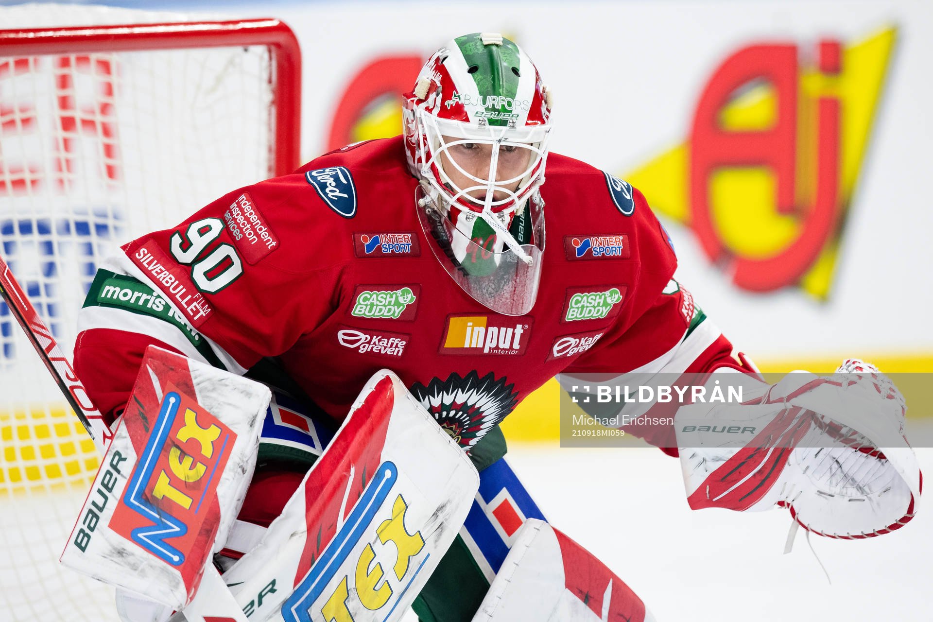 Frölundas målvakt Matthew Tomkins