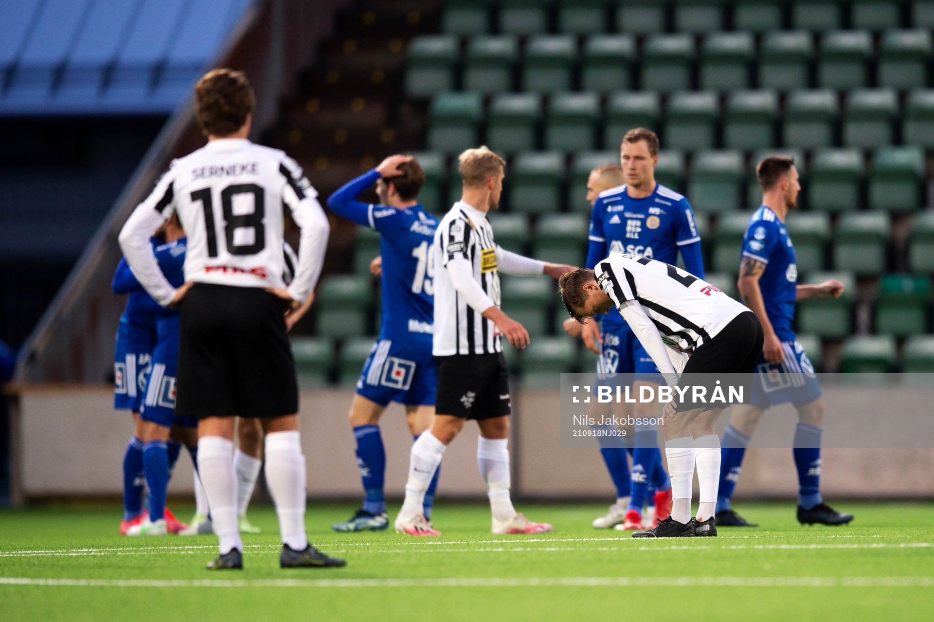 Landskronas spelare deppar