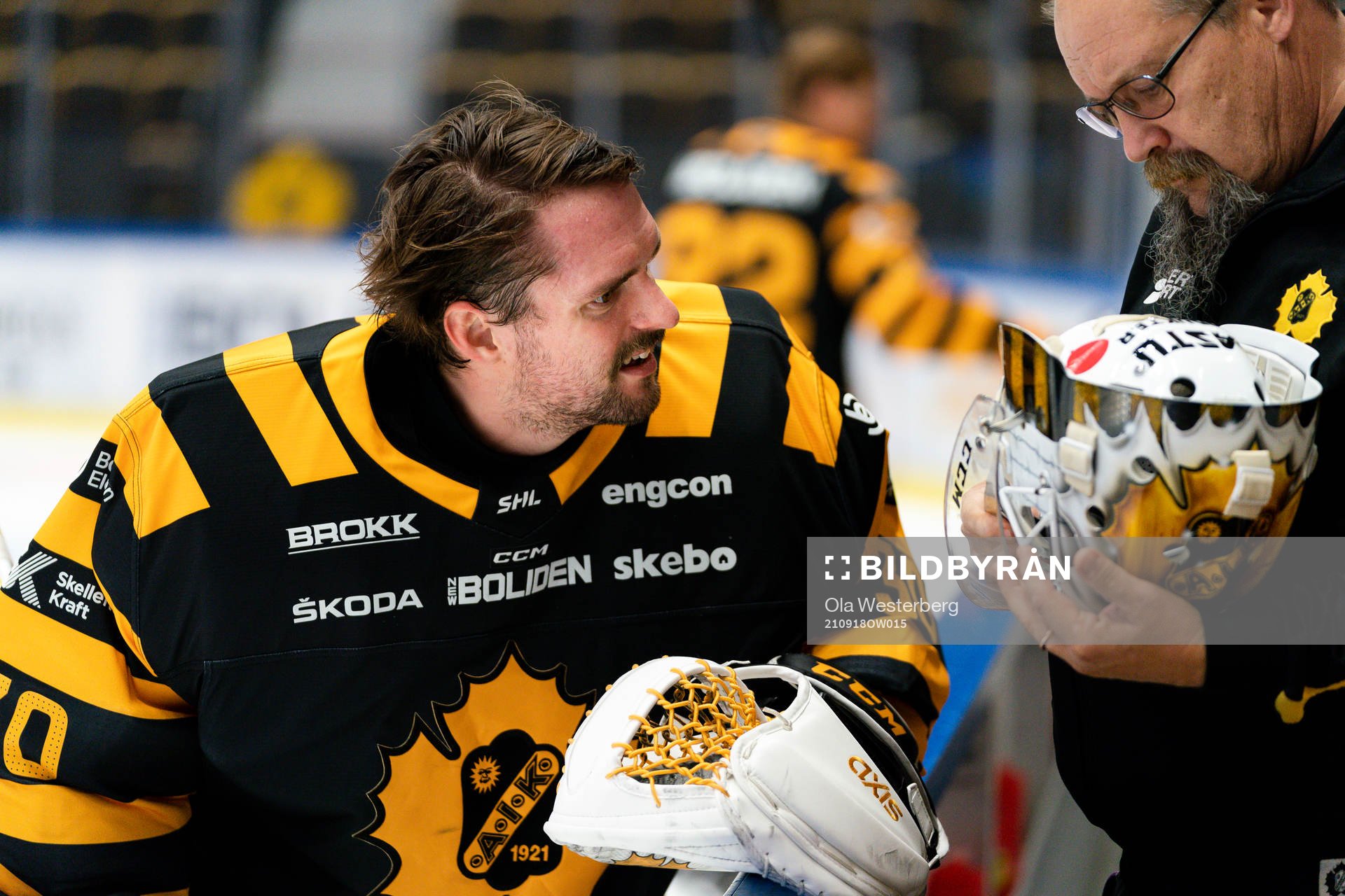 Skellefteås målvakt Gustaf Lindvall och