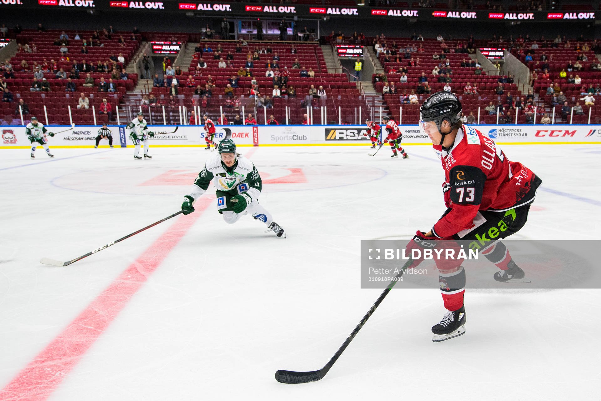 Malmö Redhawks Adam Ollas Mattsson och Färjestads Joakim