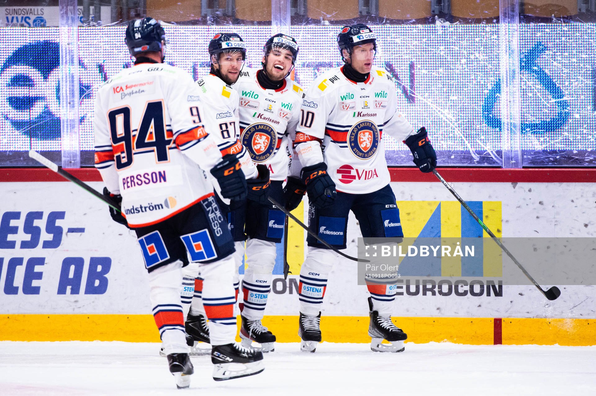 Växjös Glenn Gustafsson jublar