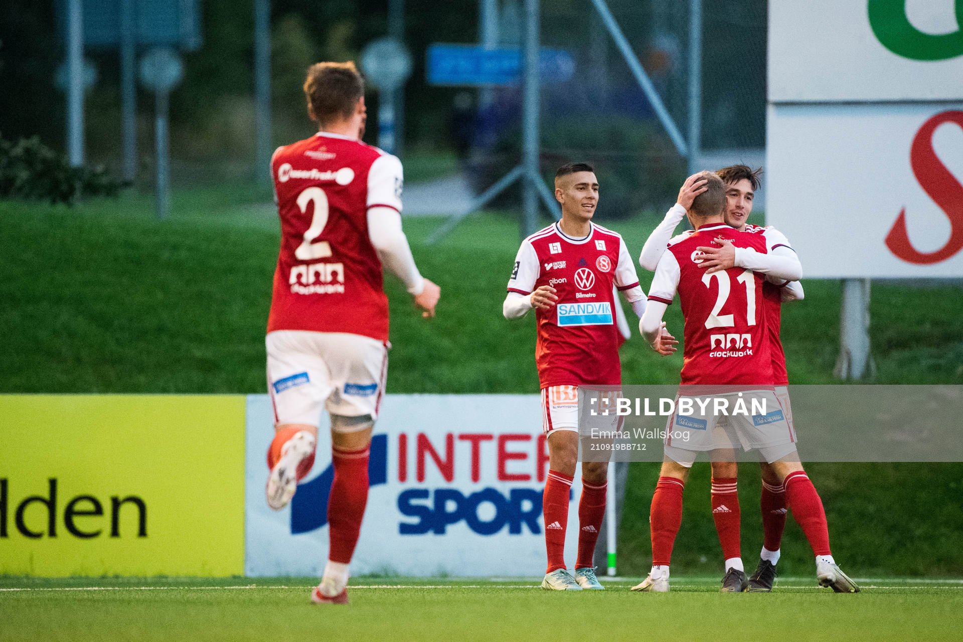 Sandvikens Christoffer Aspgren, Deniz Yaldir och Danilo
