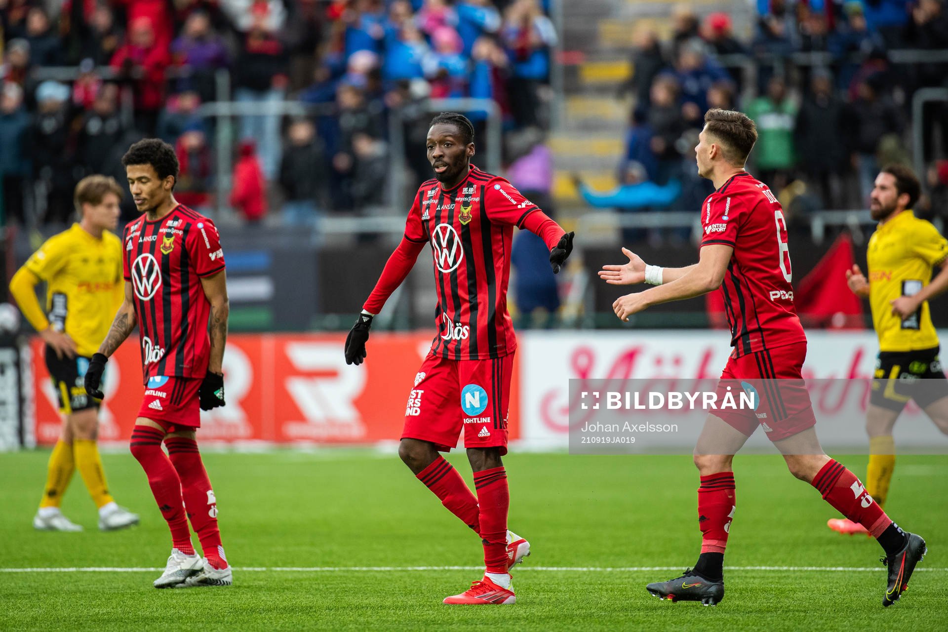 Östersunds Blair Turgott jublar