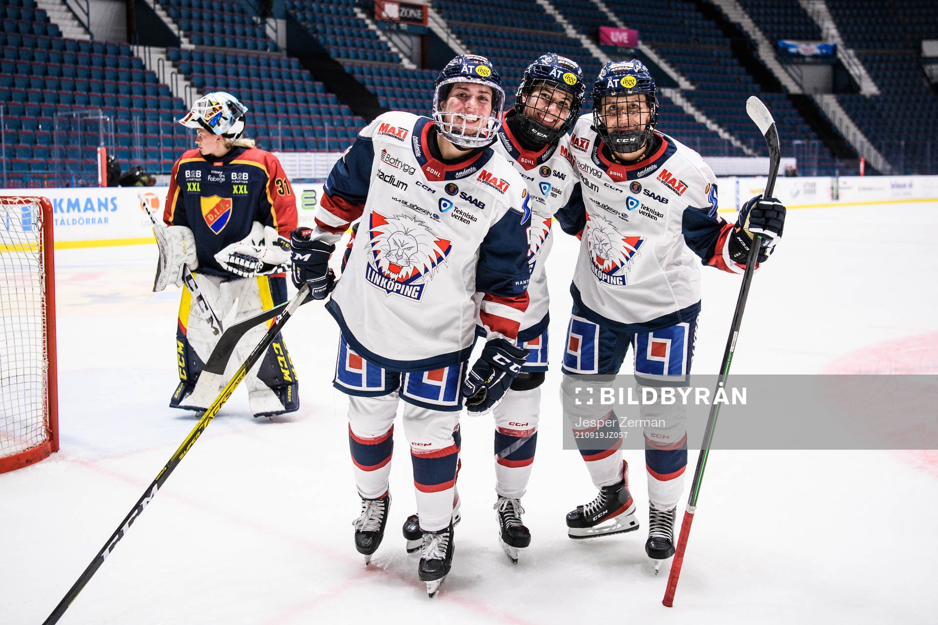Linköpings Olivia Zafuto, Justine Leanne Reyes och Linnea