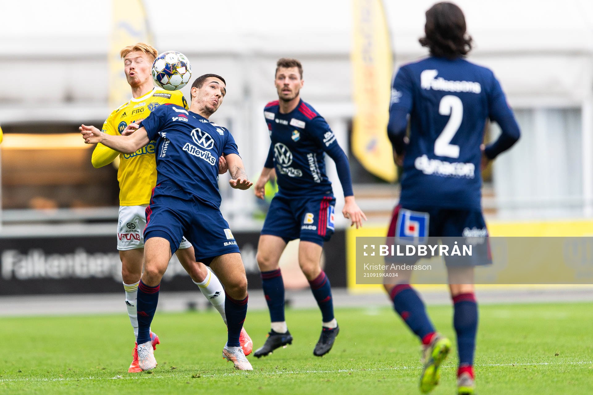 Falkenbergs Linus Borgström och Östers Lucas Lima