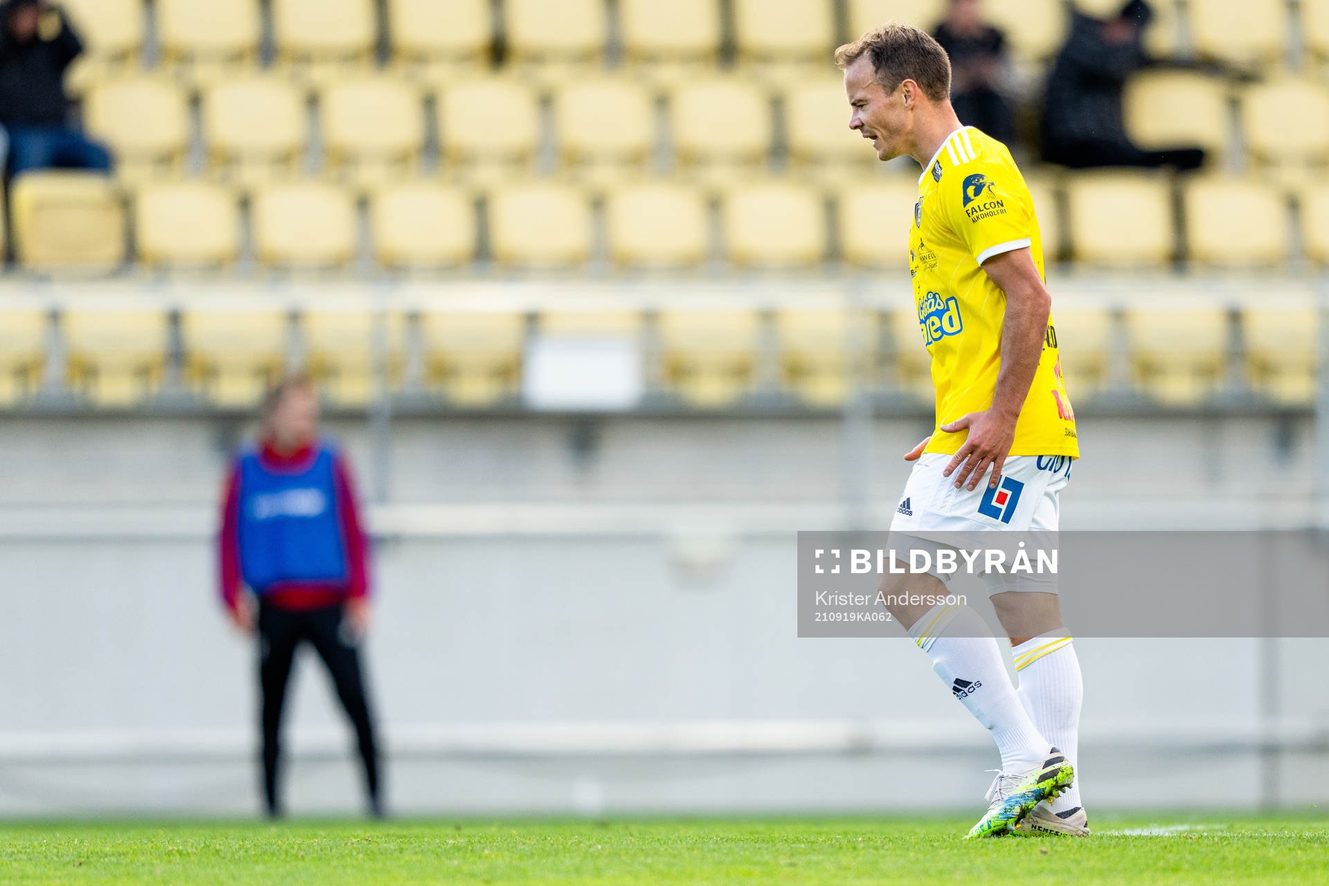 Falkenbergs Anton Wede reagerar