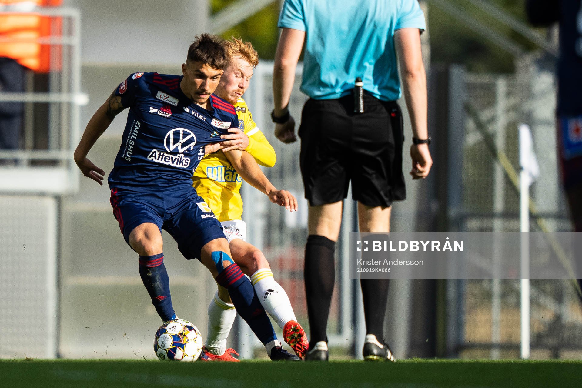 Östers Alen Zahirovic och Falkenbergs Linus Borgström