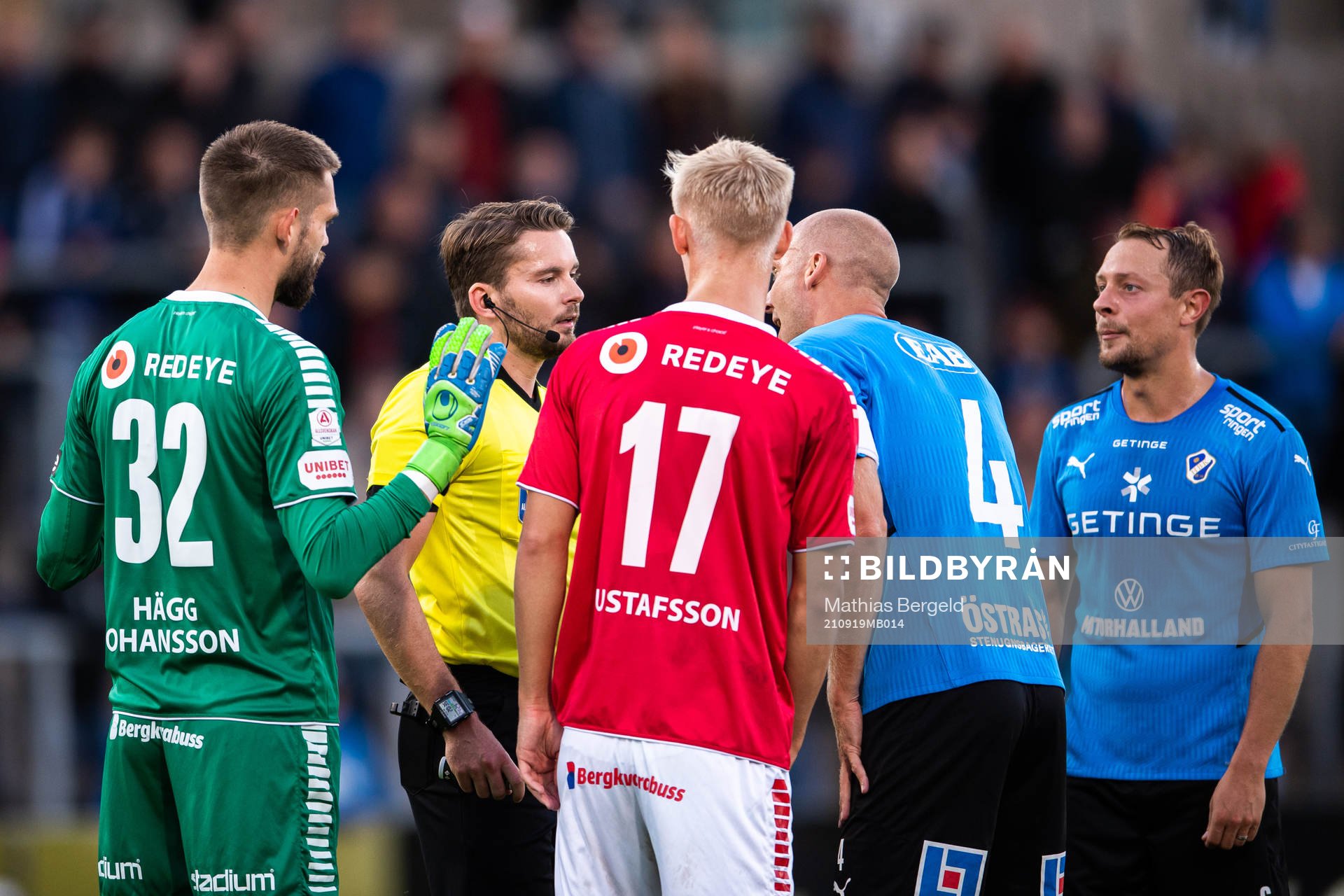 Kalmars målvakt Lucas Hägg Johansson och Halmstads