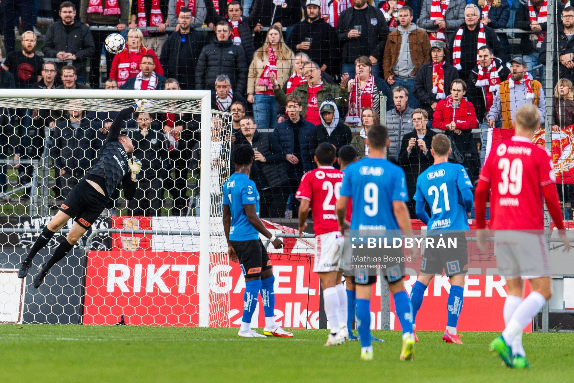 Halmstads målvakt Malkolm Nilsson Säfqvist