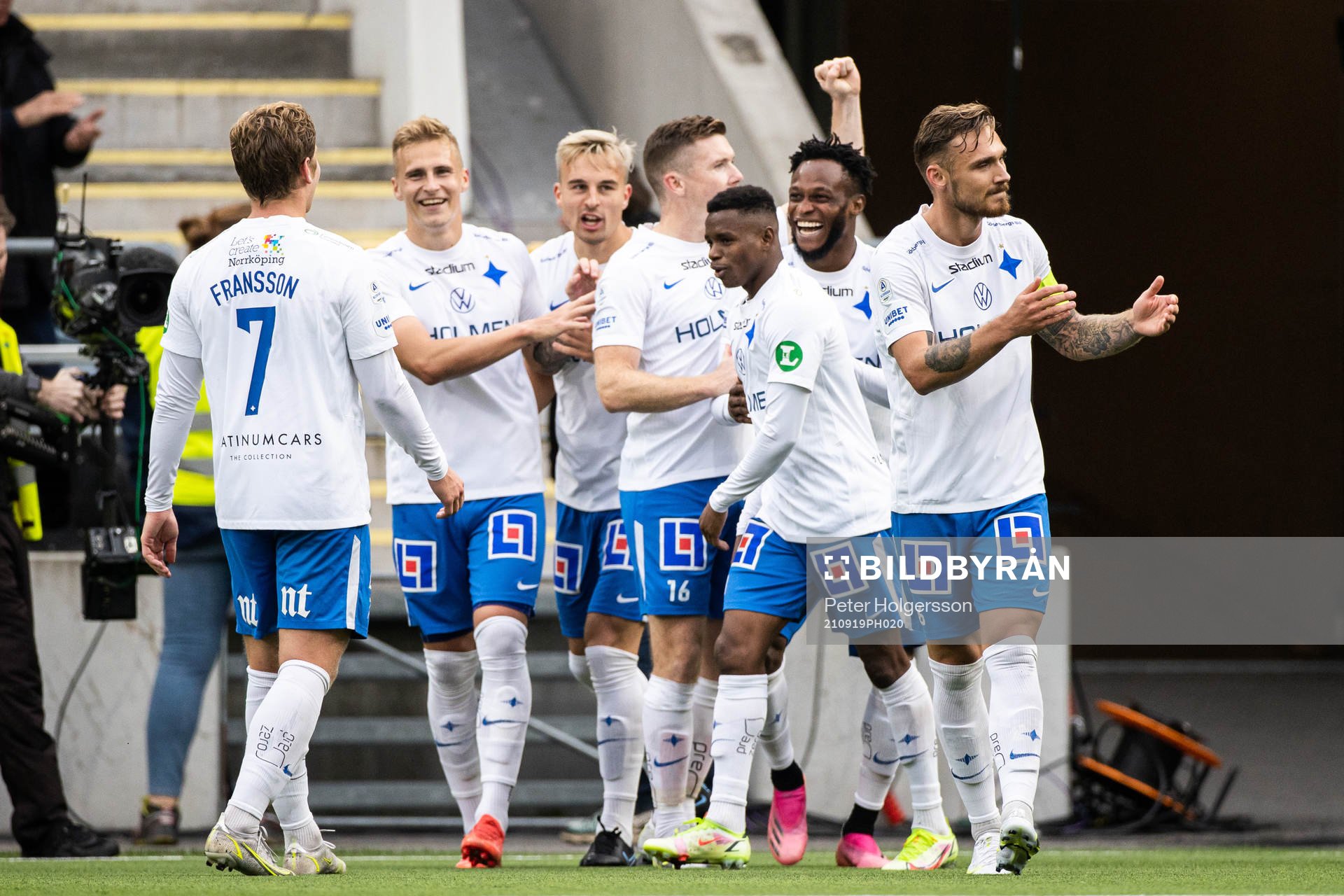 IFK Norrköpings Samuel Adegbenro jublar