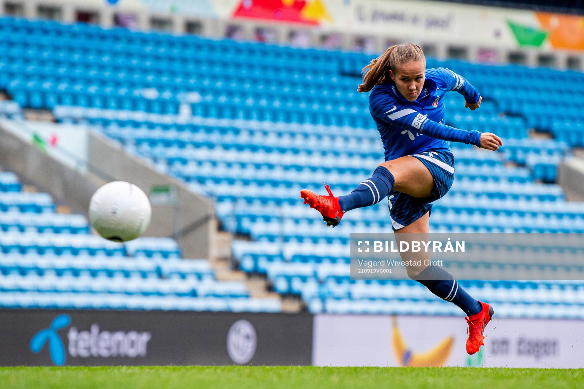 Guro Reiten of the Norwegian women's national football team