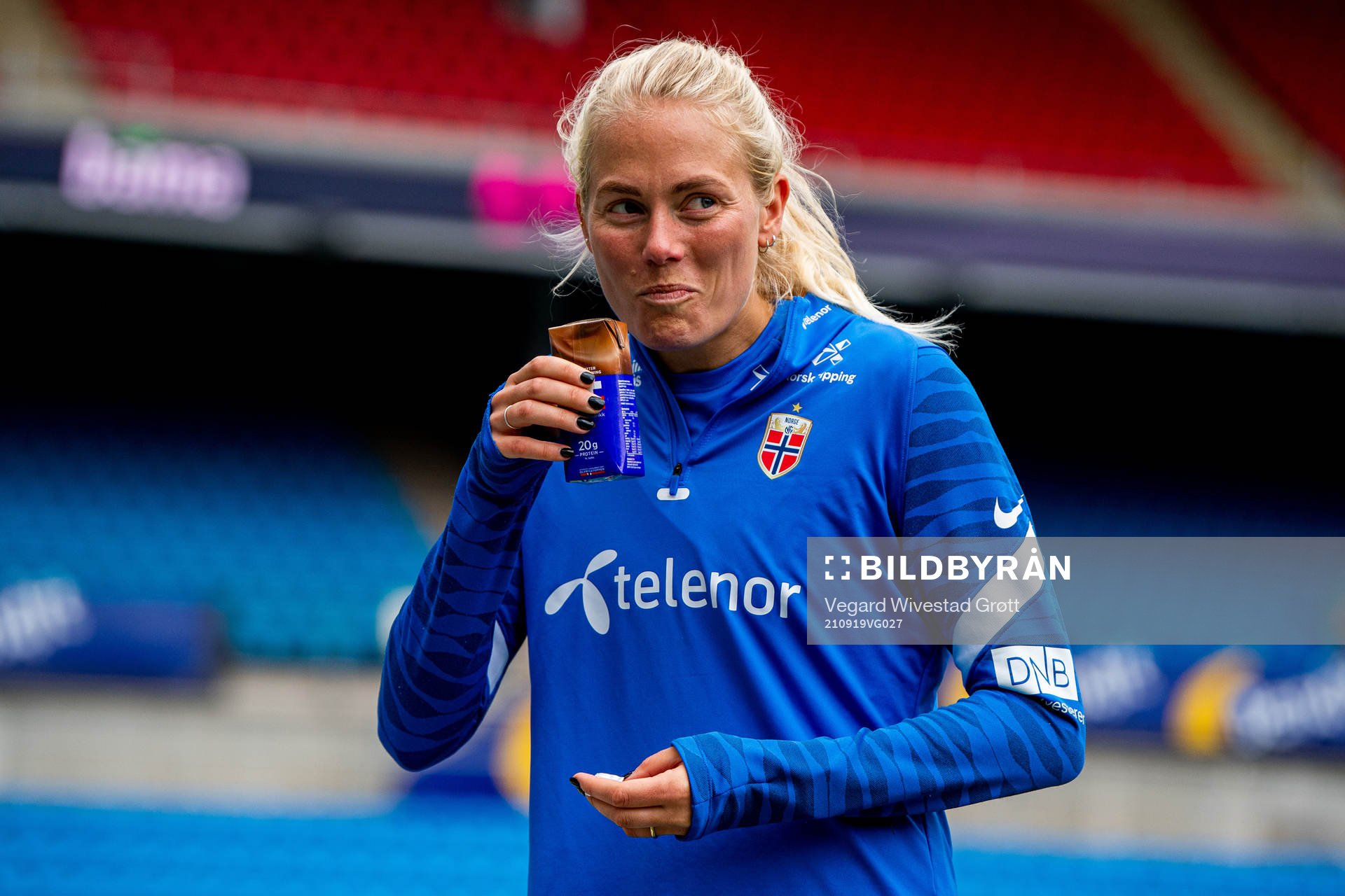 Guro Bergsvand of the Norwegian women's national football
