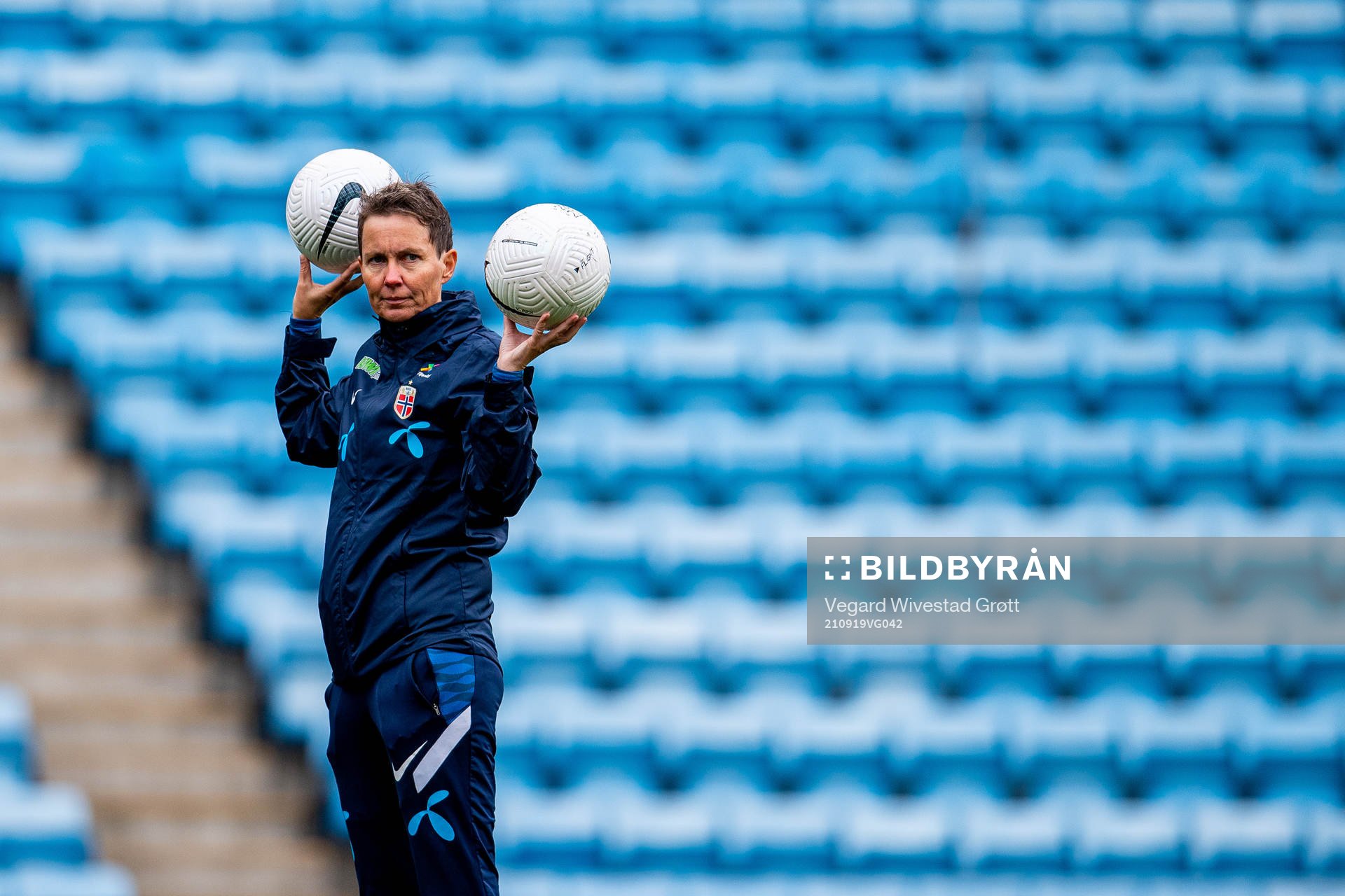 Lena Tyriberget, assistant coach of the Norwegian women's