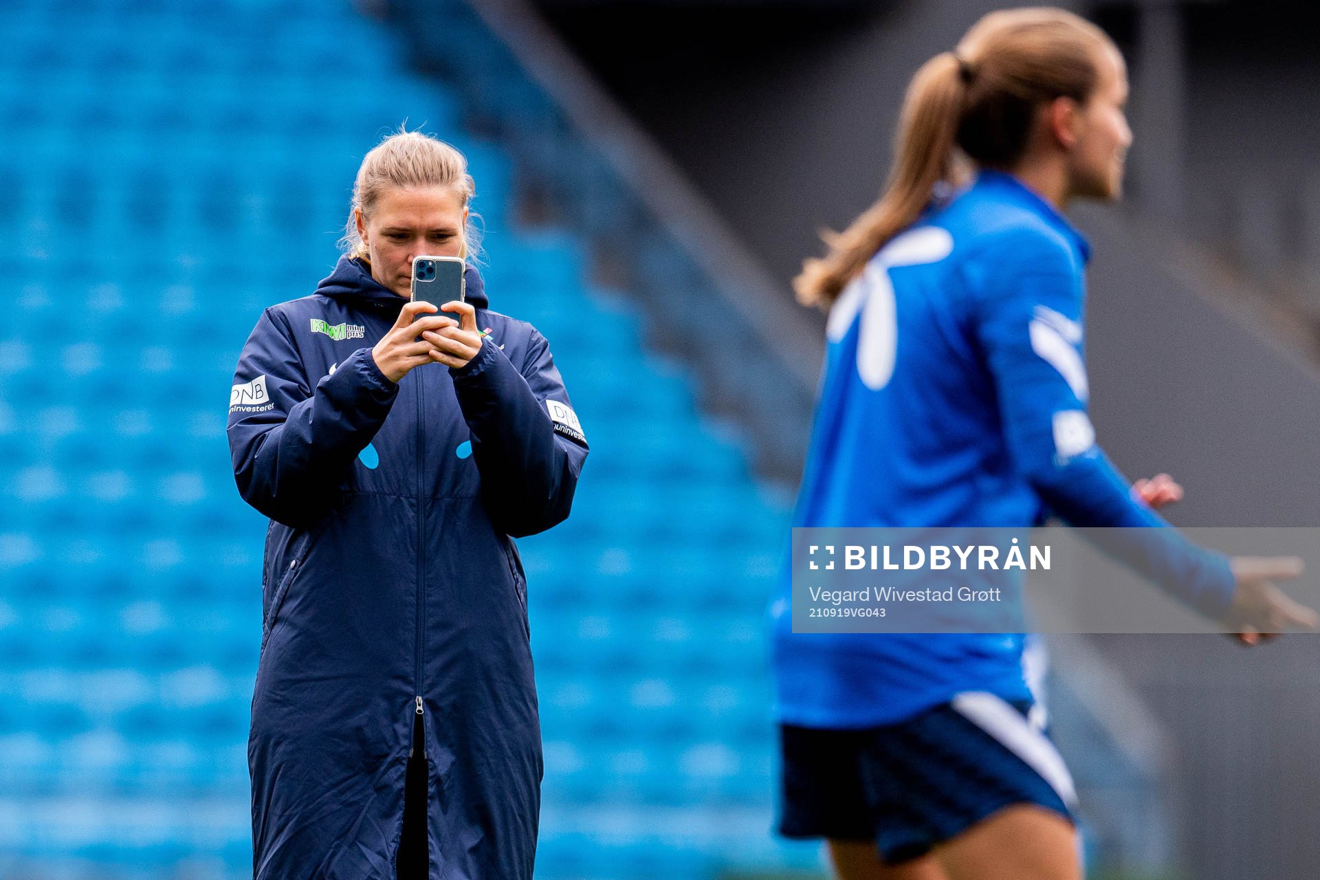 Ingvild Isaksen, press officer of the Norwegian women's