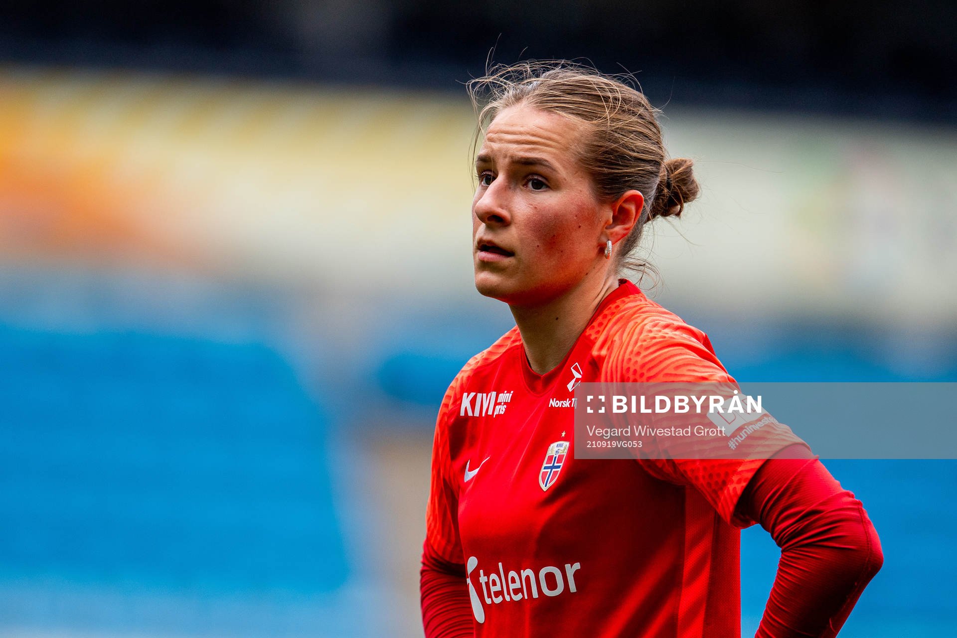 Goalkeeper Rugile Maria Rulyte of the Norwegian women's