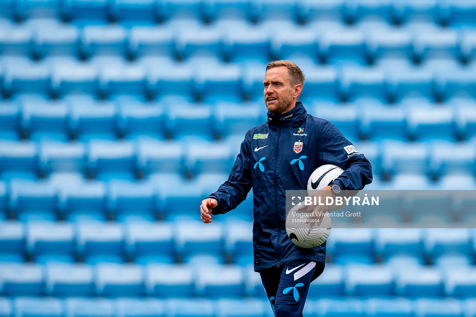 Martin Sjögren, head coach of the Norwegian women's
