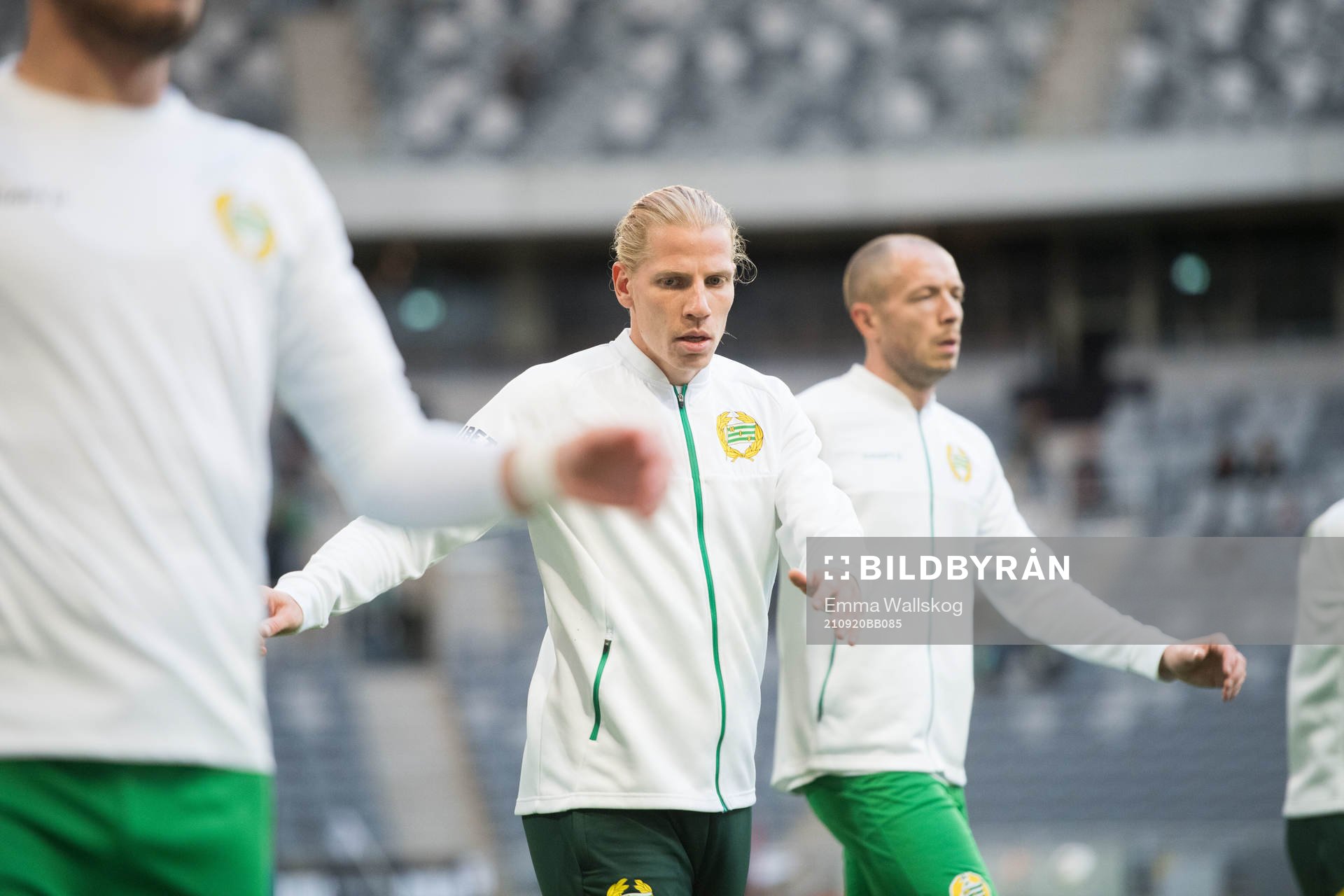 Hammarbys Gustav Ludwigson innan fotbollsmatchen i