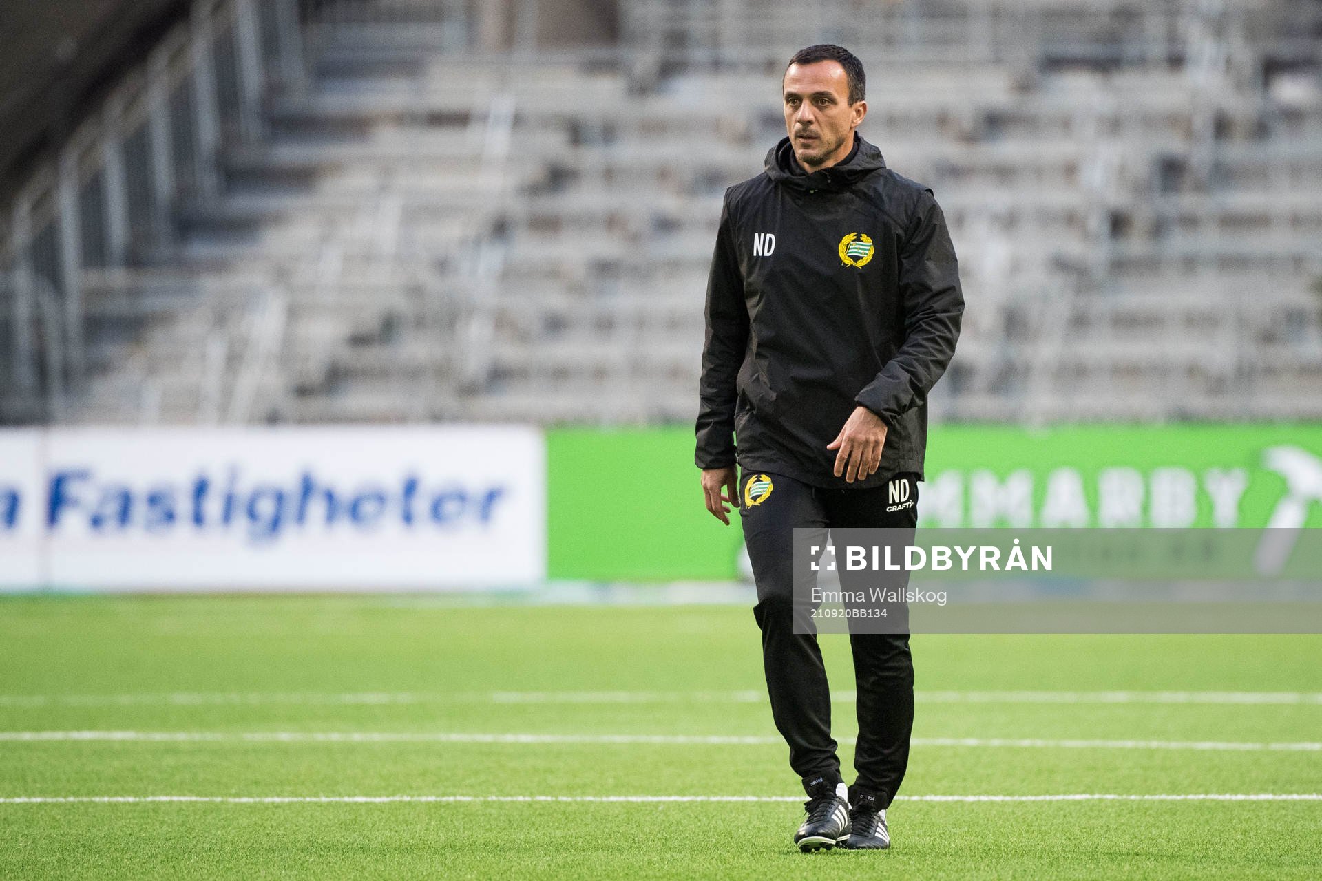 Hammarbys assisterande tränare Nenad Djordjevic innan