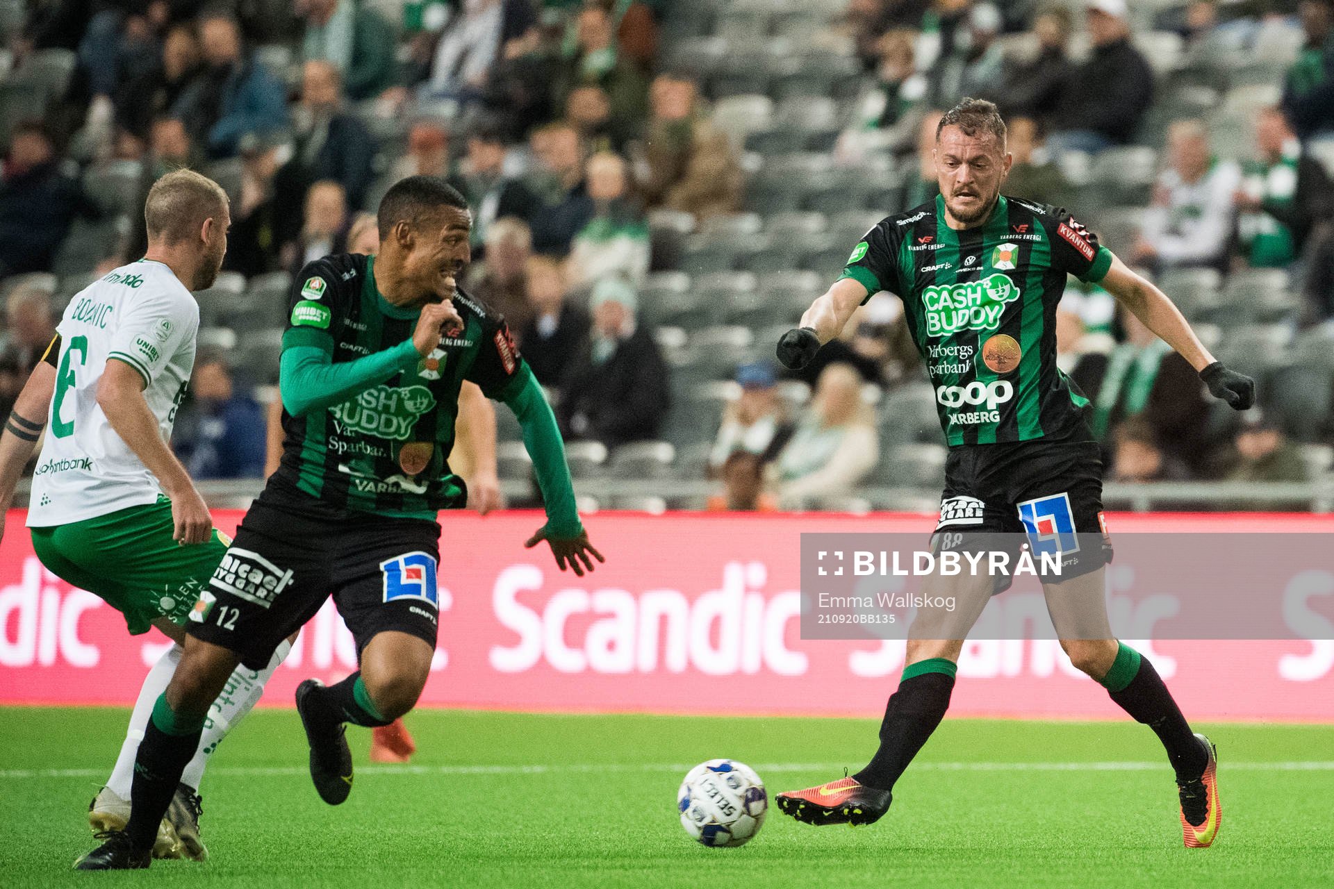 Varbergs Albert Ejupi och Simon Karlsson Adjei