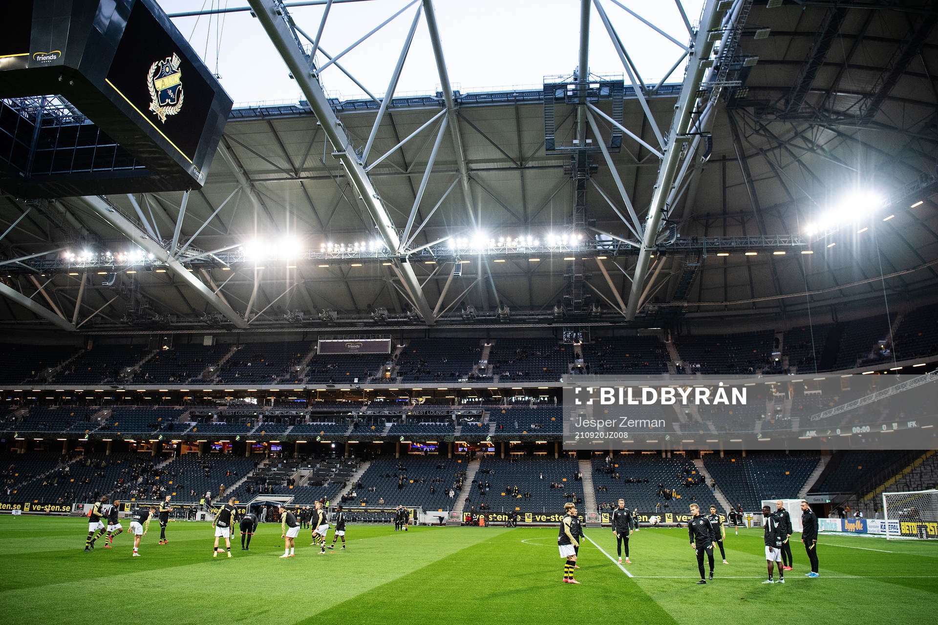 s spelare värmer upp