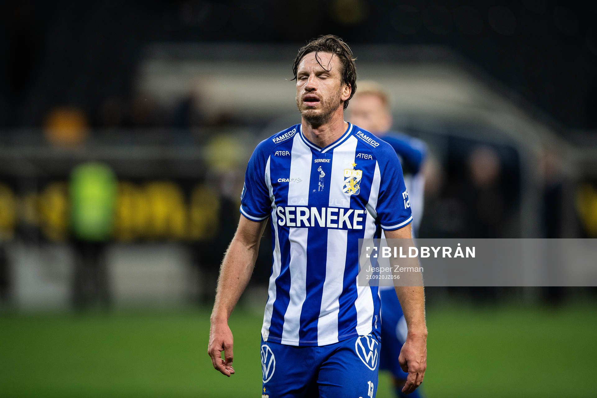 IFK Göteborgs Gustav Svensson deppar