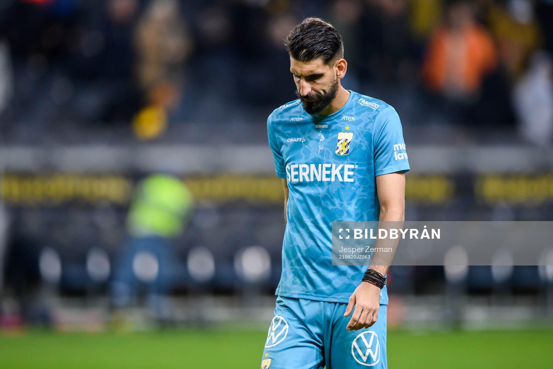 IFK Göteborgs målvakt Ioannis Anestis deppar