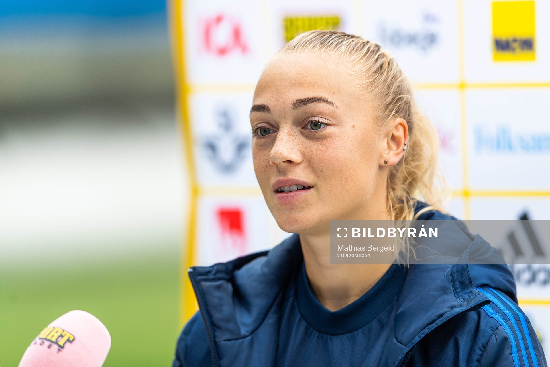 Hanna Bennison is interviewed