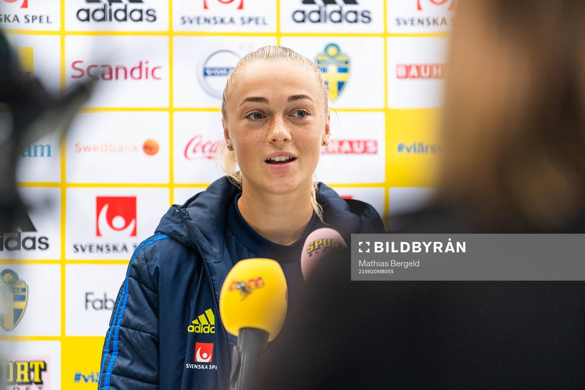 Hanna Bennison is interviewed