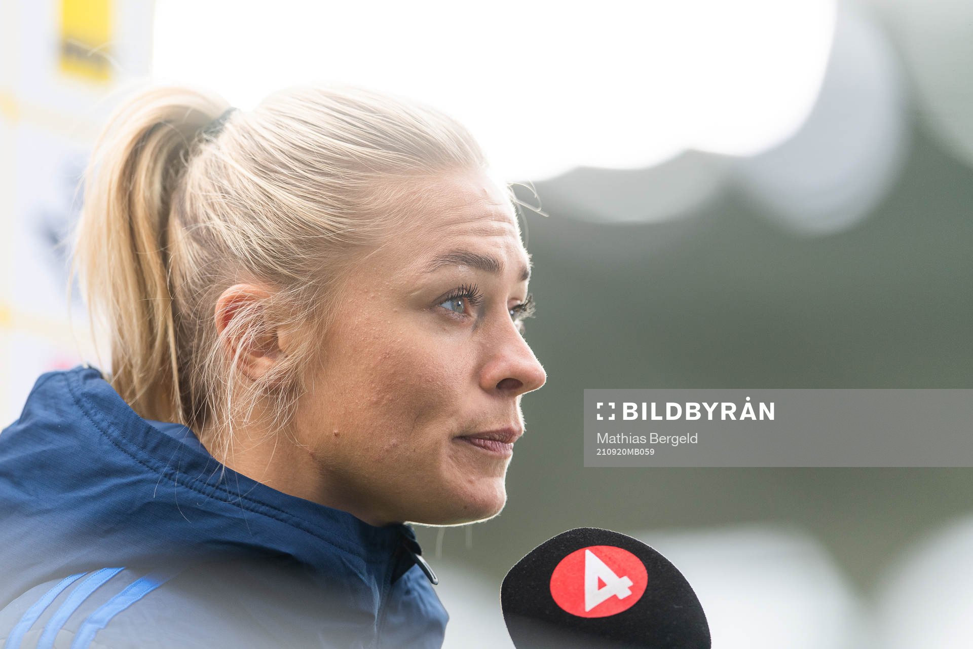 Fridolina Rolfö is interviewed