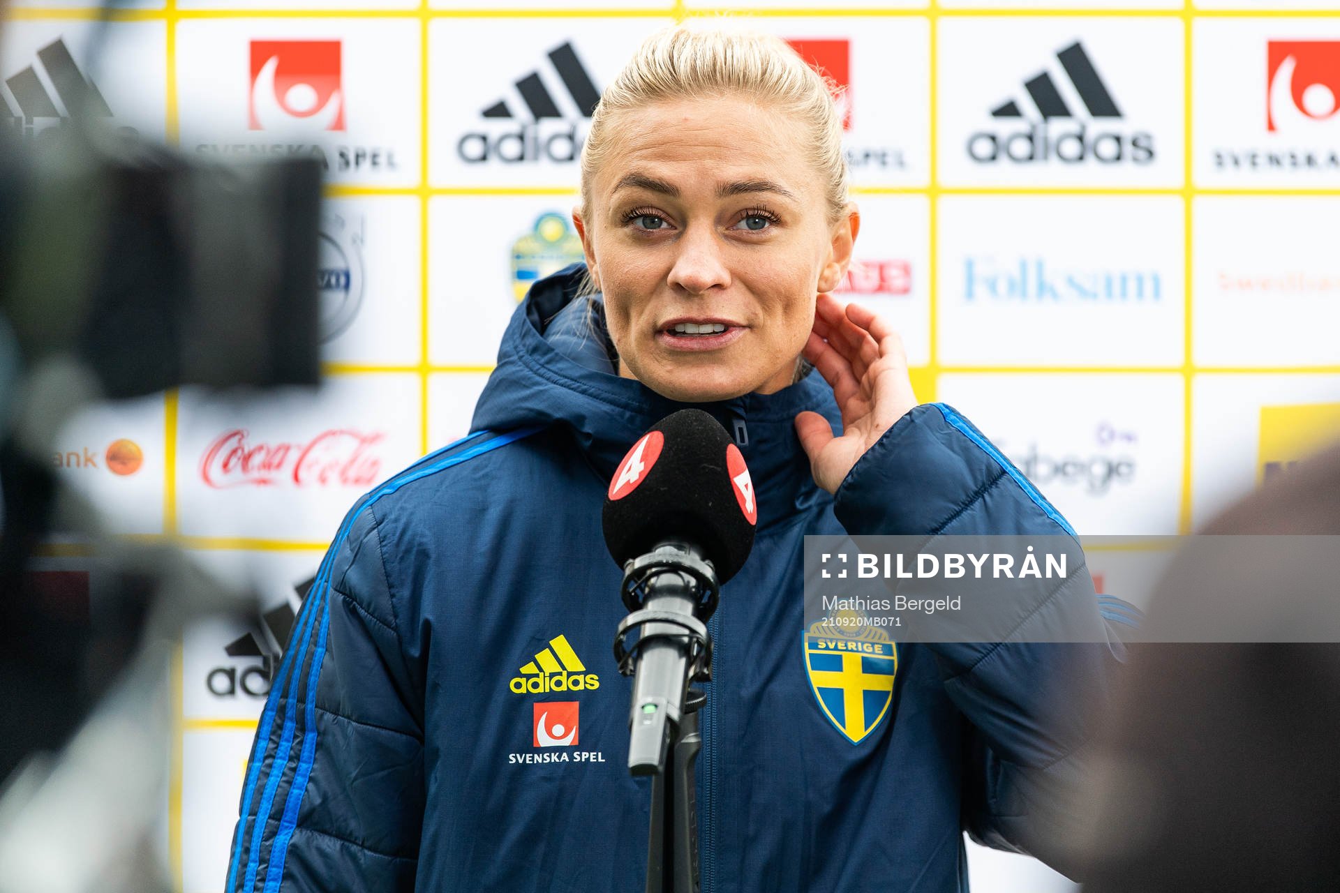 Fridolina Rolfö is interviewed