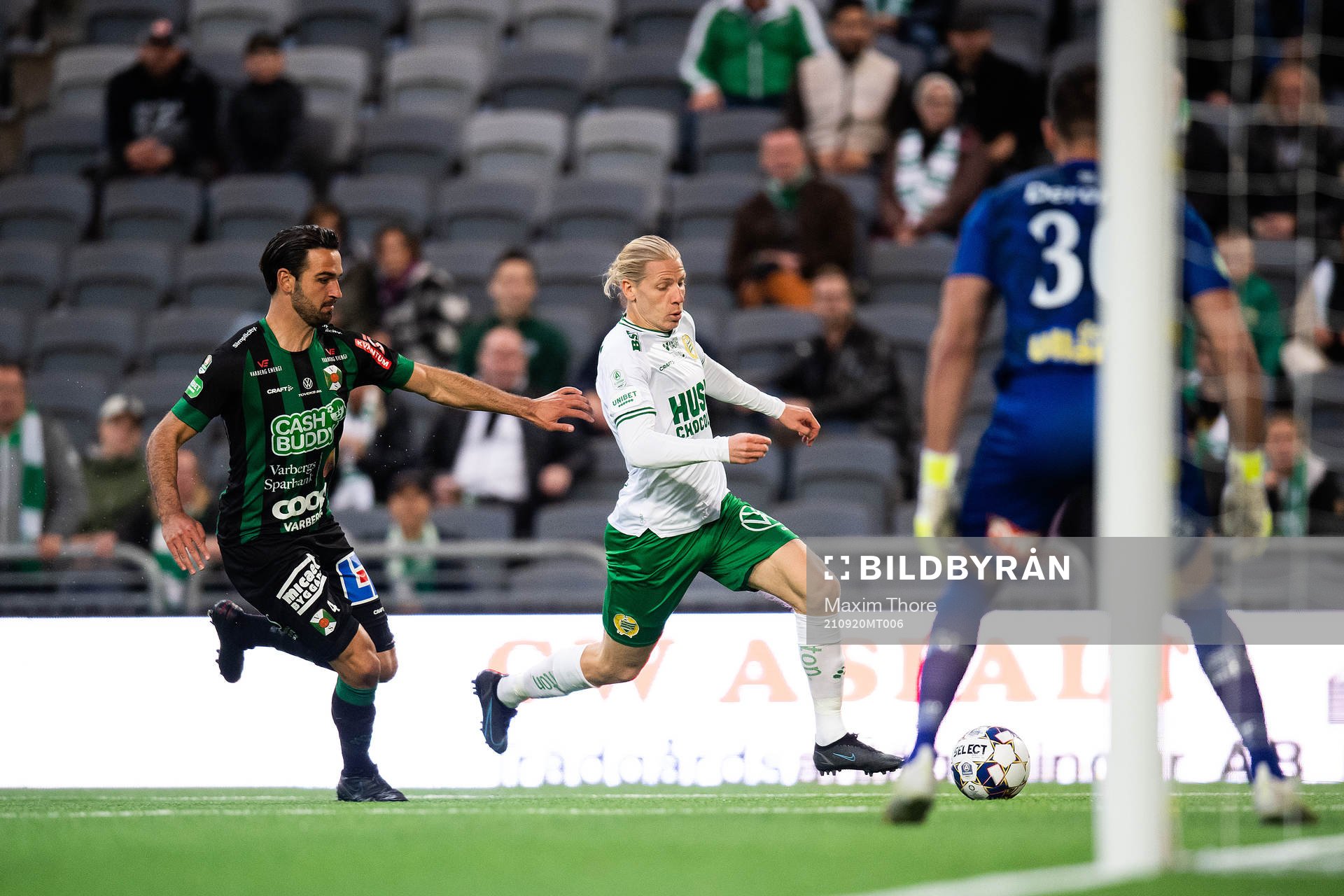 Varbergs Oliver Stanisic och Hammarbys Gustav Ludwigson