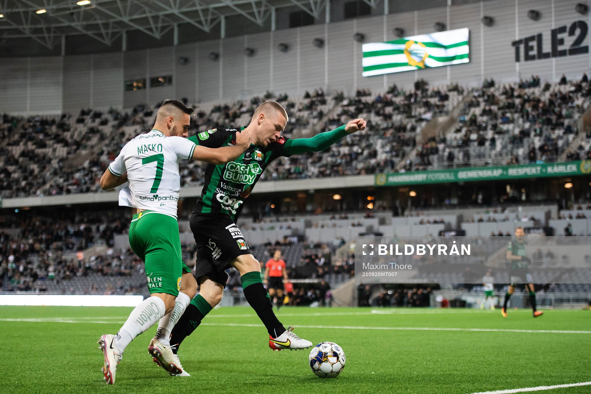 Hammarbys Aljosa Matko och Varbergs Anton Liljenbäck