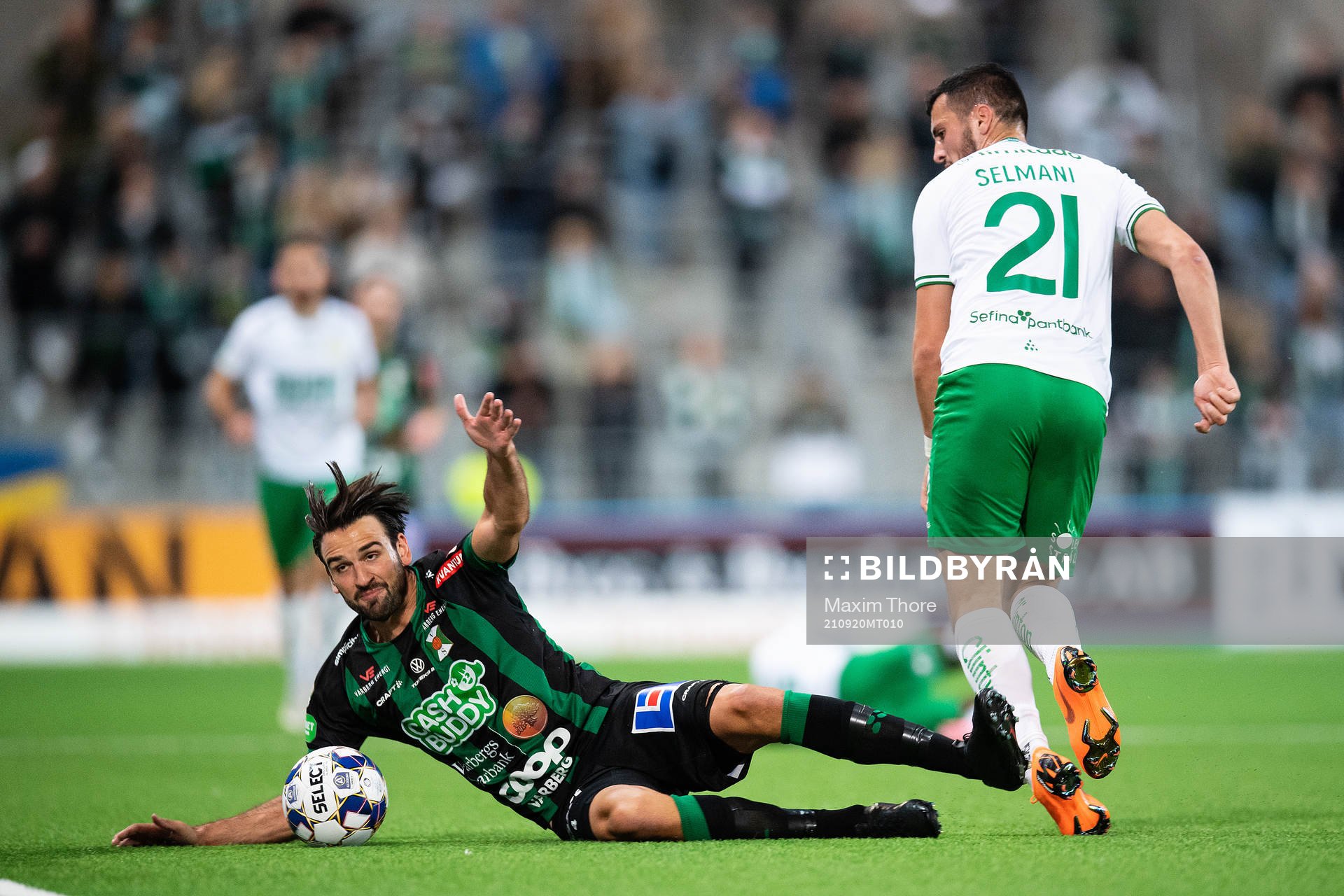 Varbergs Oliver Stanisic och Hammarbys Astrit Selmani