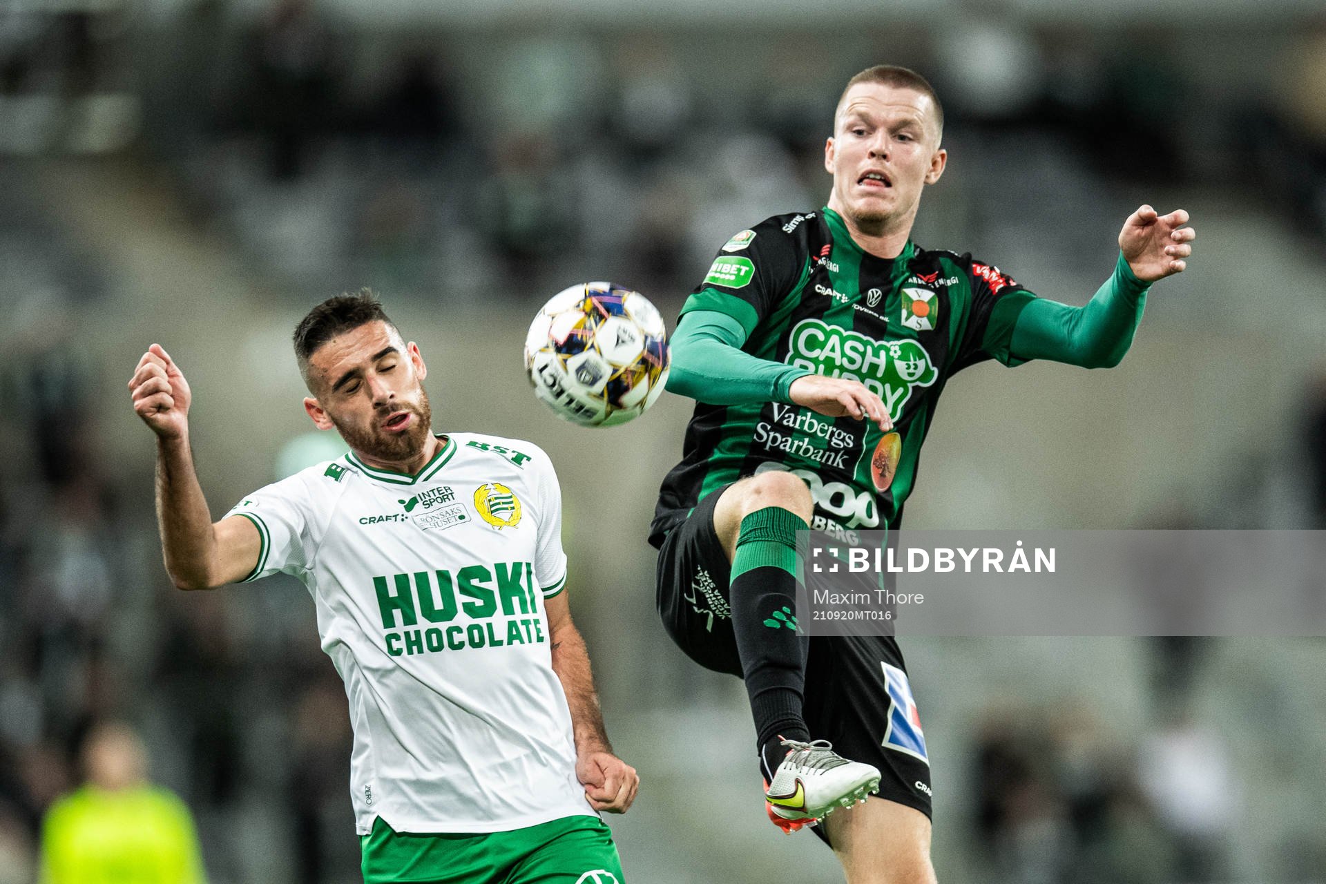 Hammarbys Aljosa Matko och Varbergs Anton Liljenbäck