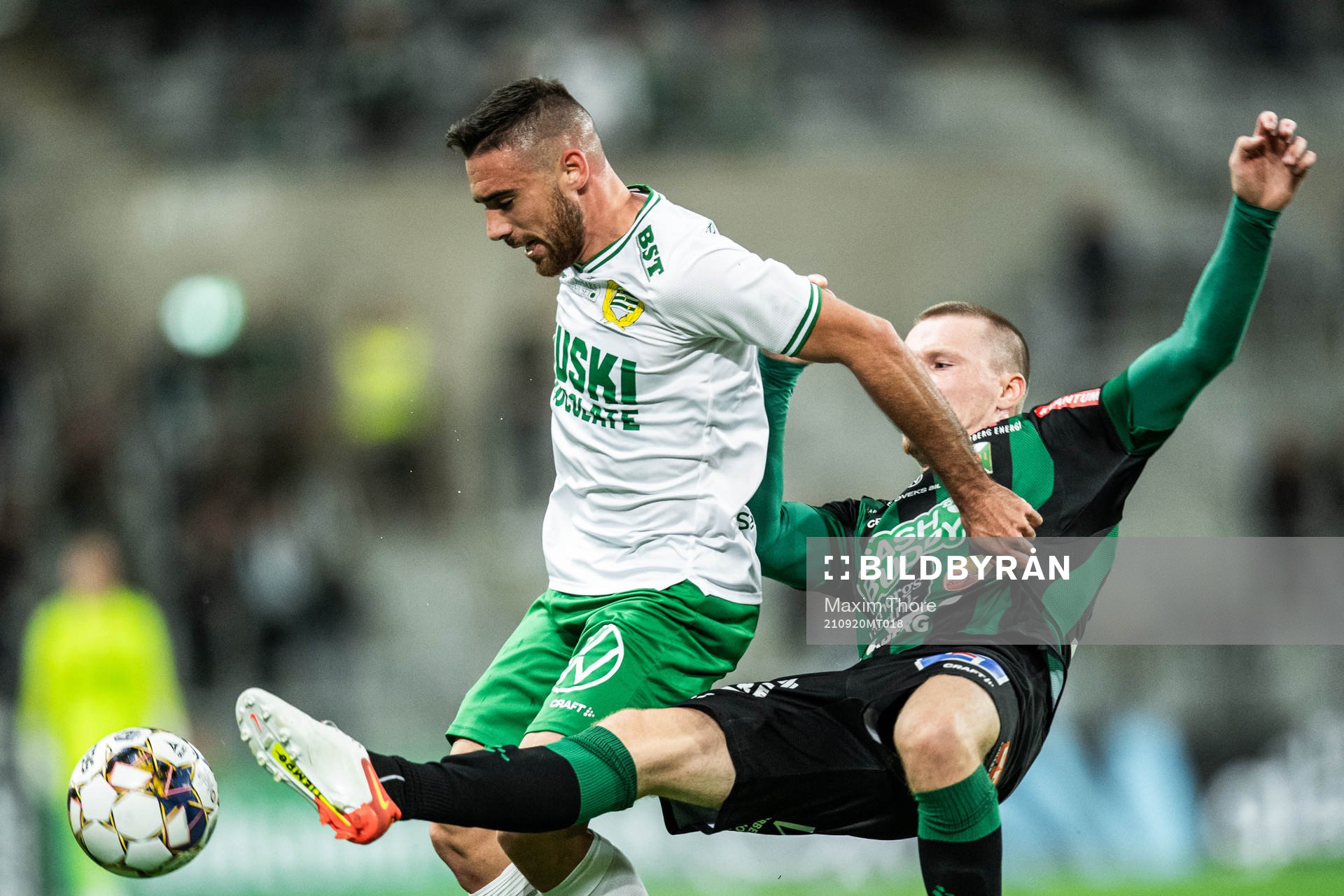Hammarbys Aljosa Matko och Varbergs Anton Liljenbäck