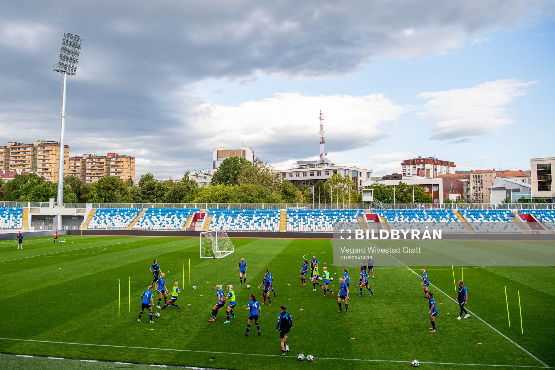 General view of Fadil Vokrri Stadium