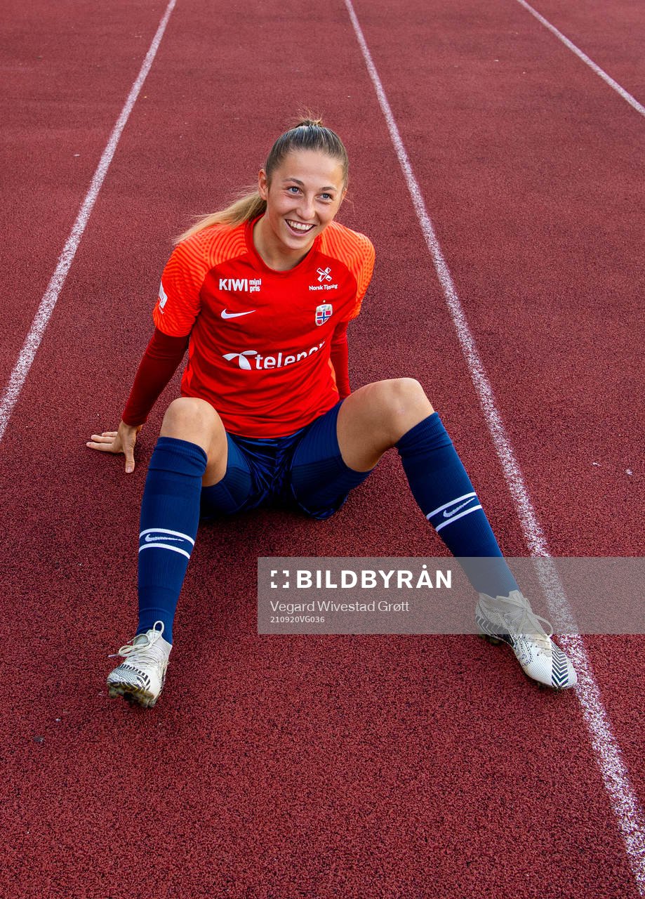 Goalkeeper Cecilie Fiskerstrand of the Norwegian women's