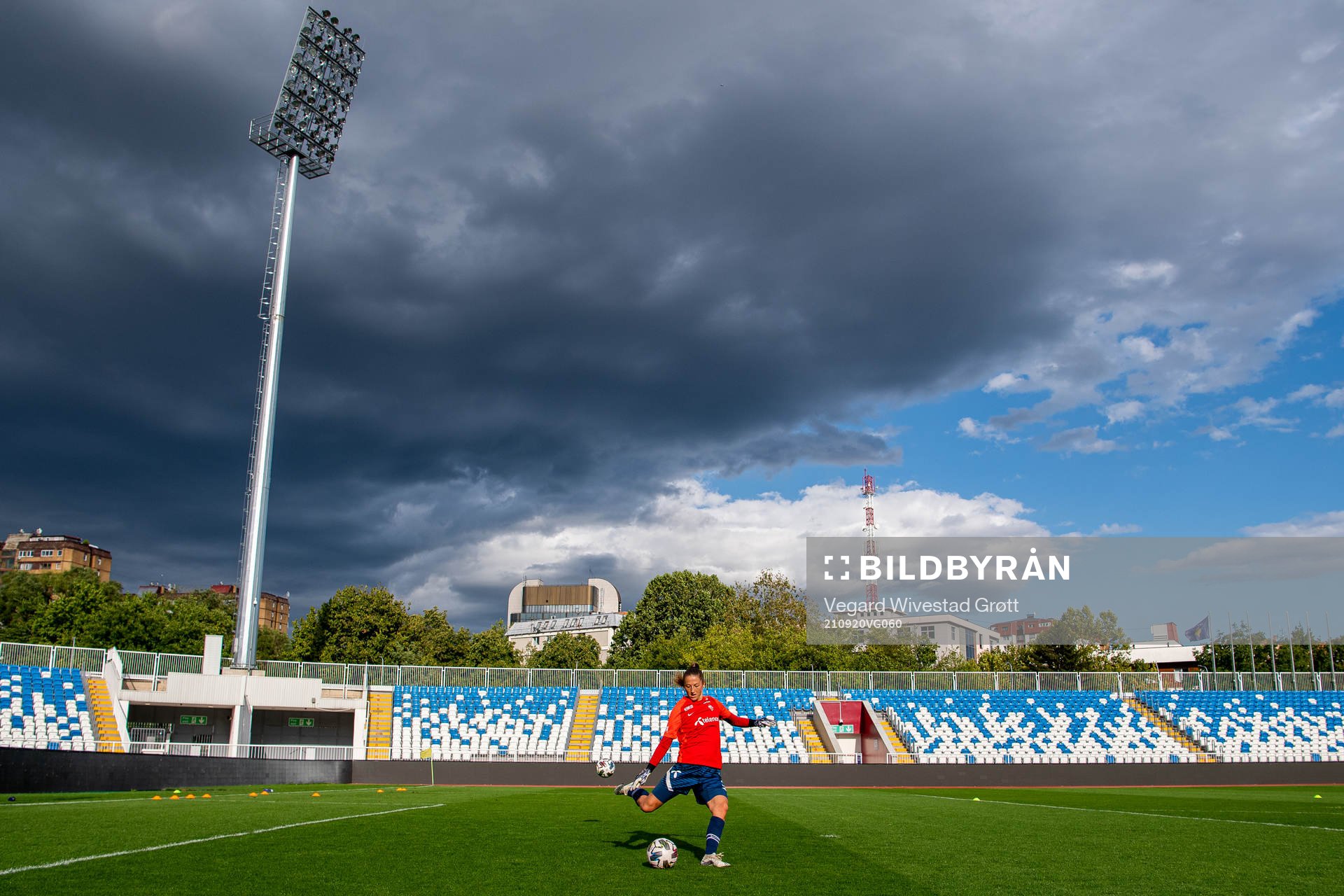 Goalkeeper Cecilie Fiskerstrand of the Norwegian women's