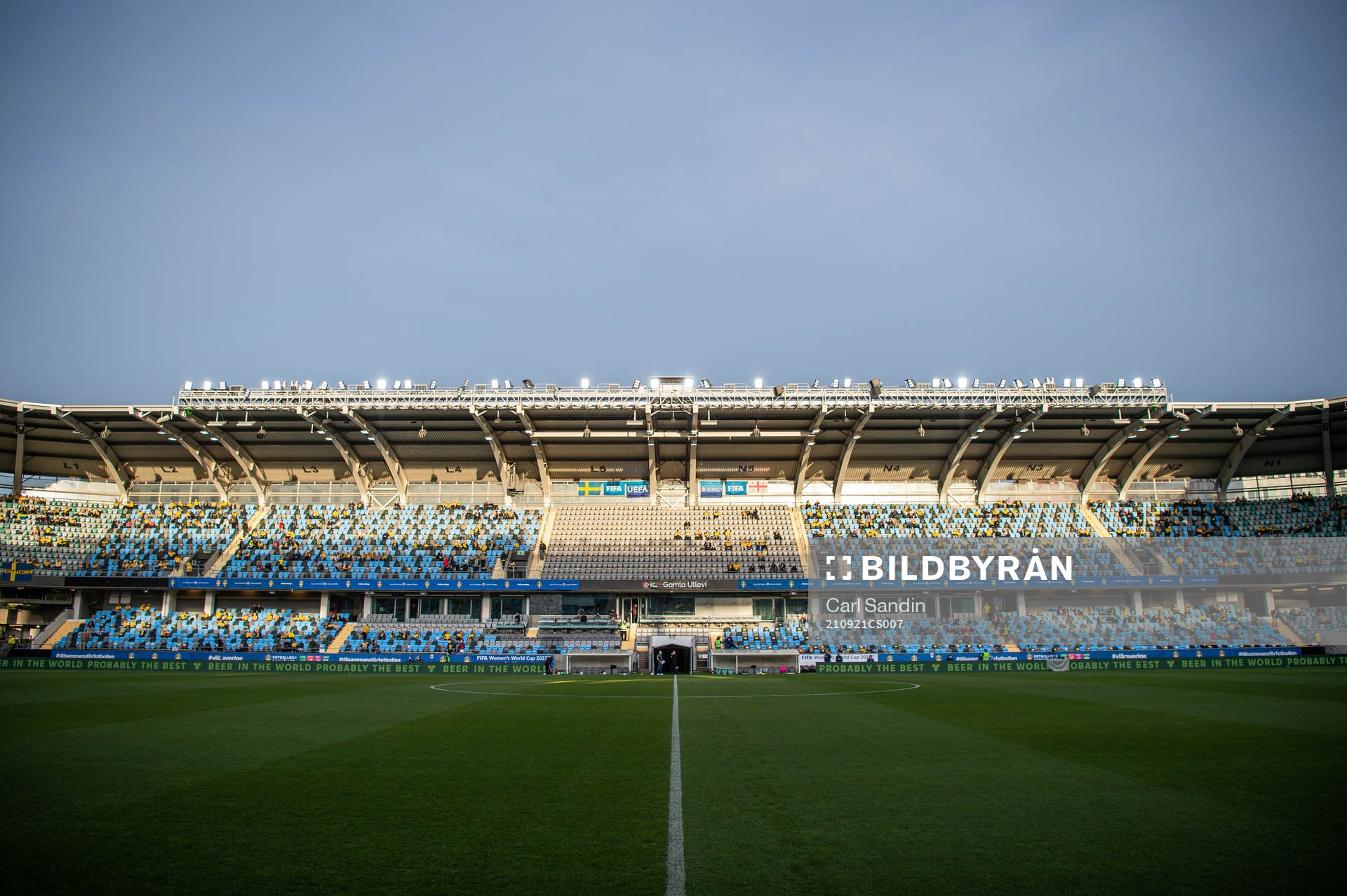 General view over Gamla Ullevi arena