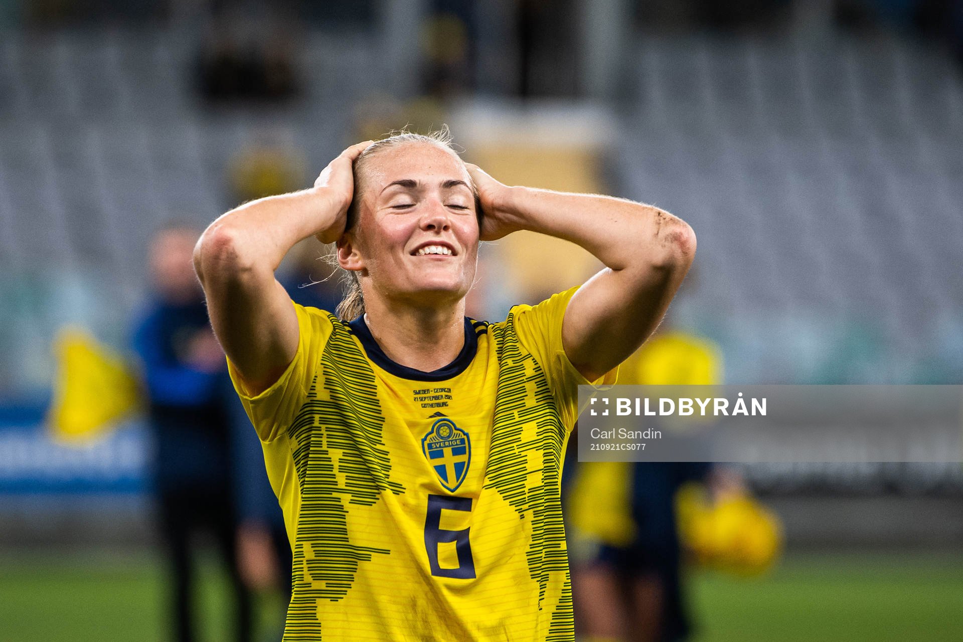 Magdalena Eriksson of Sweden celebrates