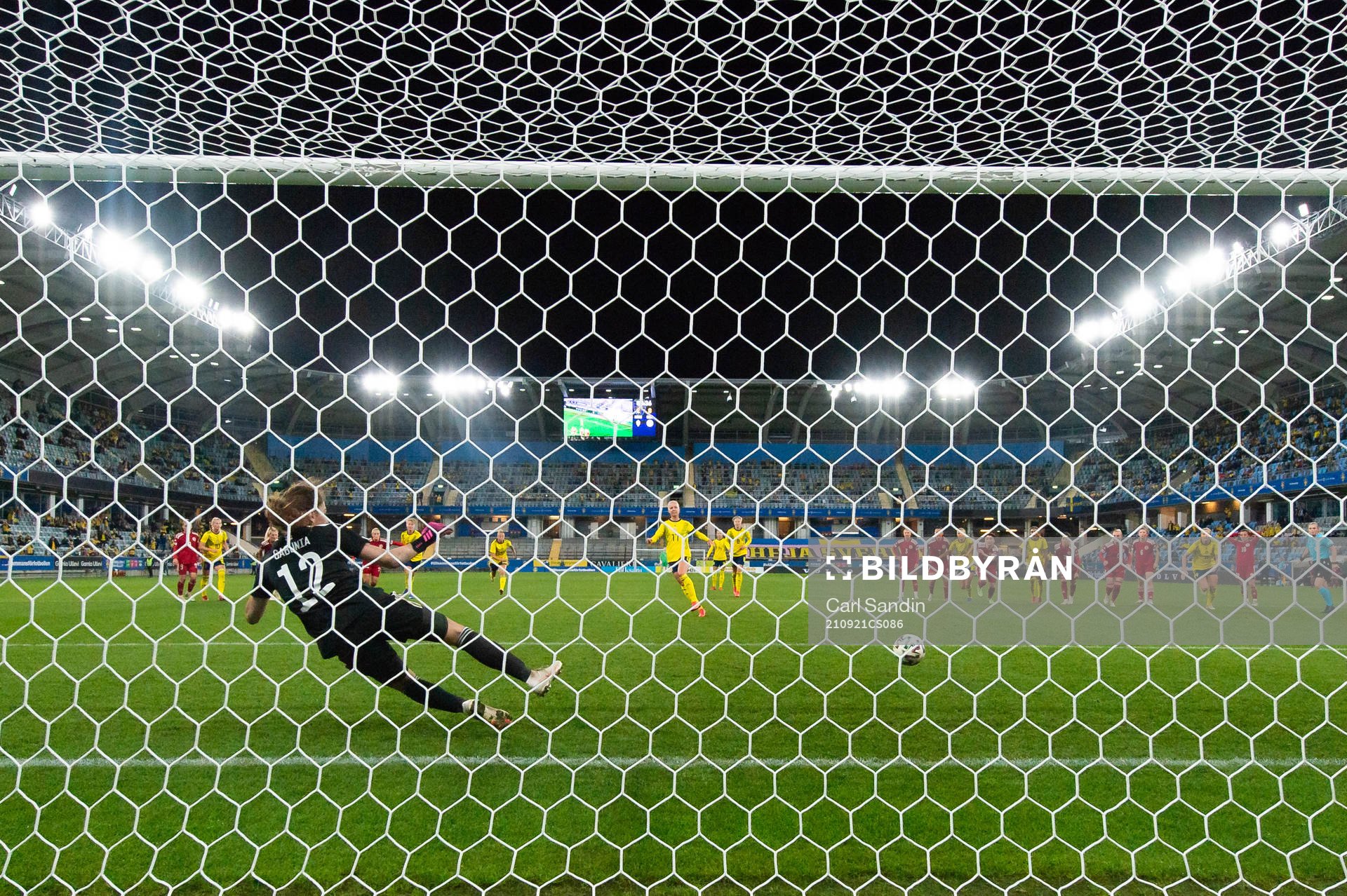 Caroline Seger of Sweden scores 3-0