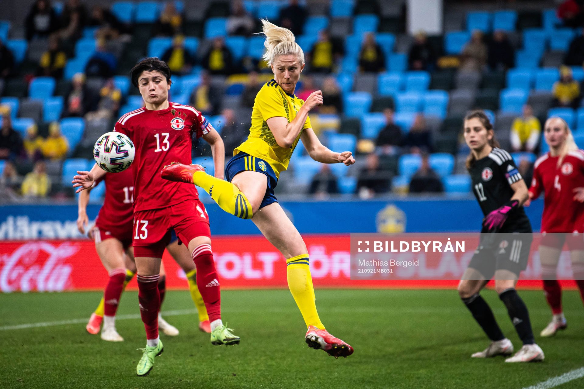 Tamari Tatuashvili of Georgia and Rebecka Blomqvist of