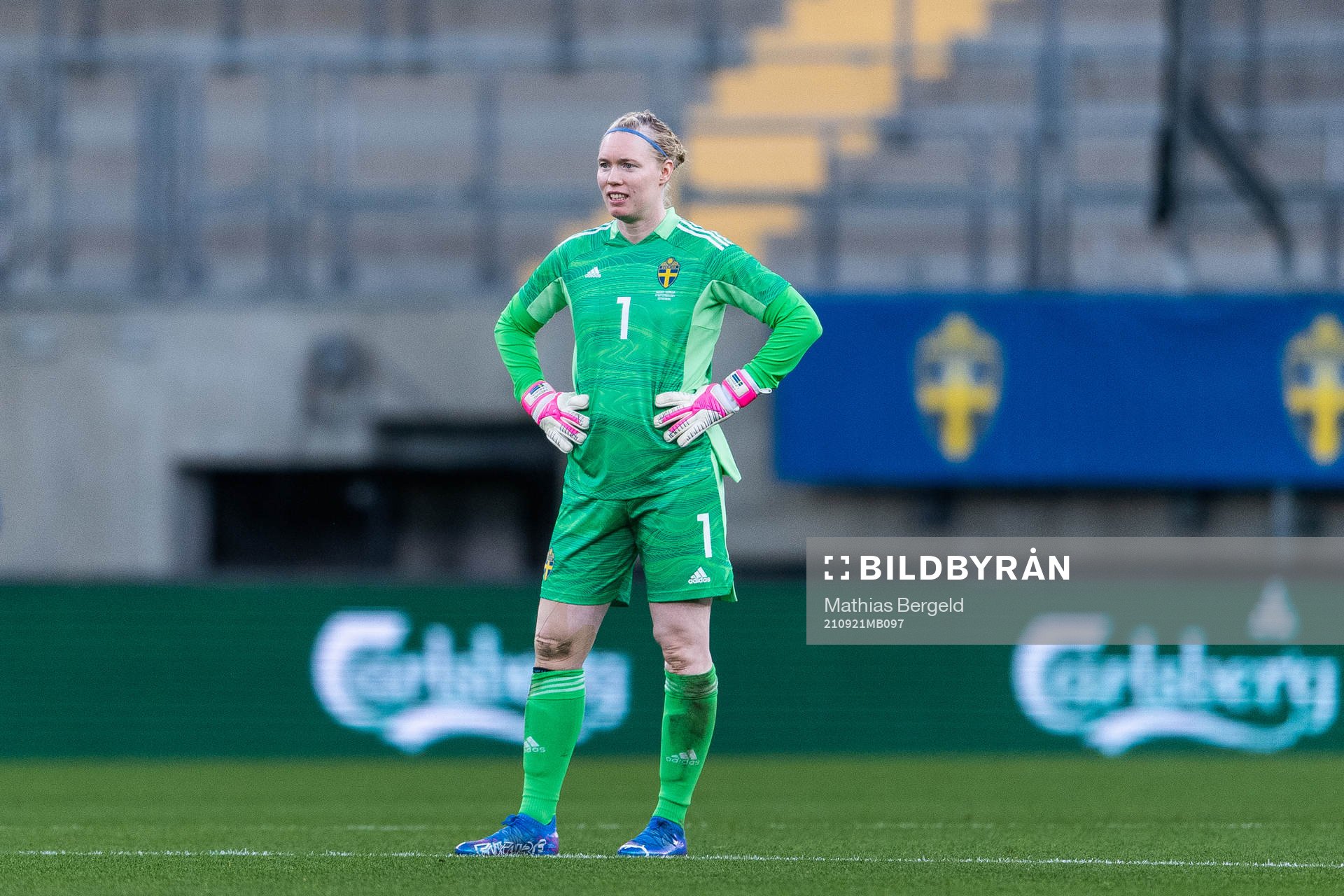 Goalkeeper Hedvig Lindahl of Sweden