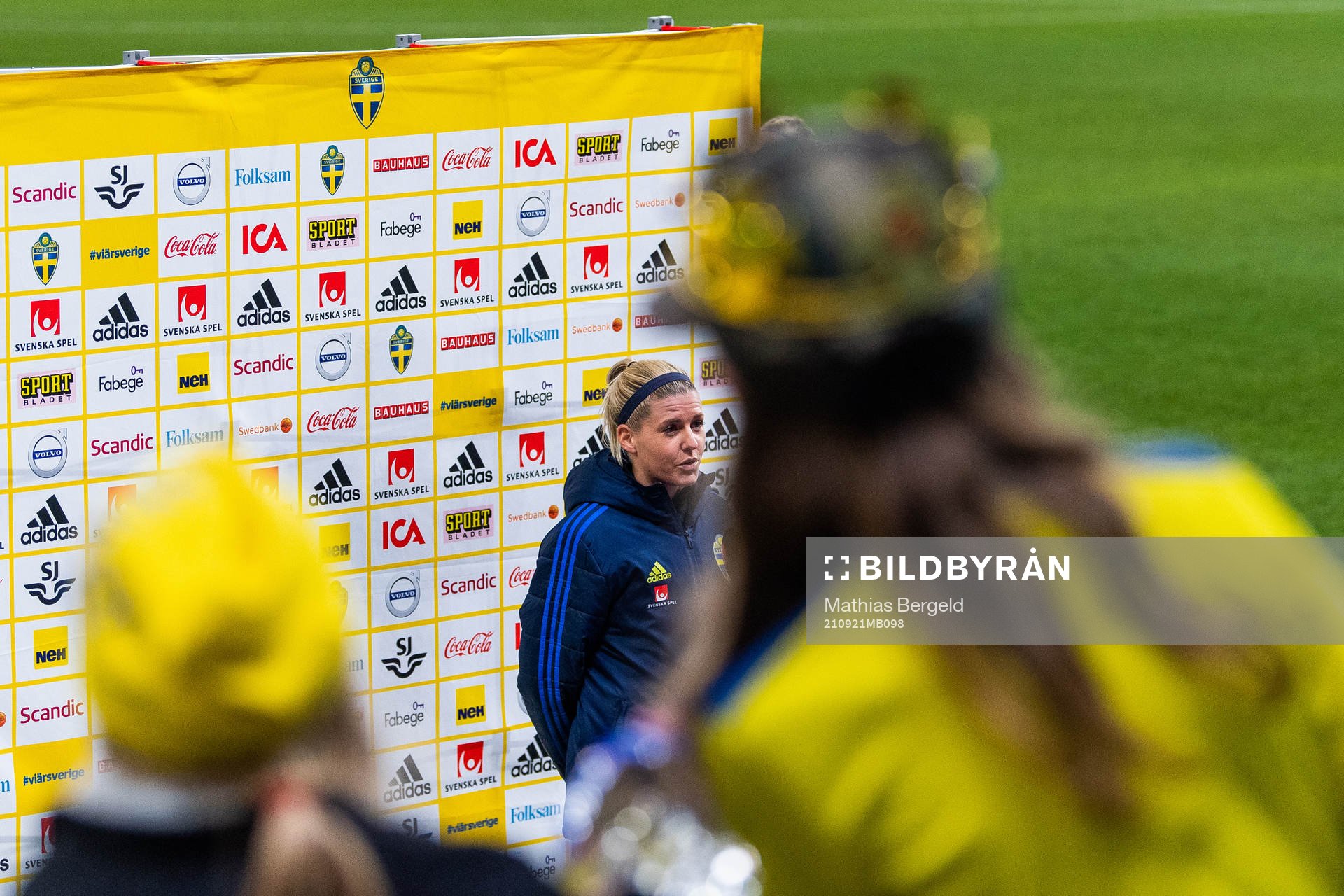 Olivia Schough of Sweden is interviewed