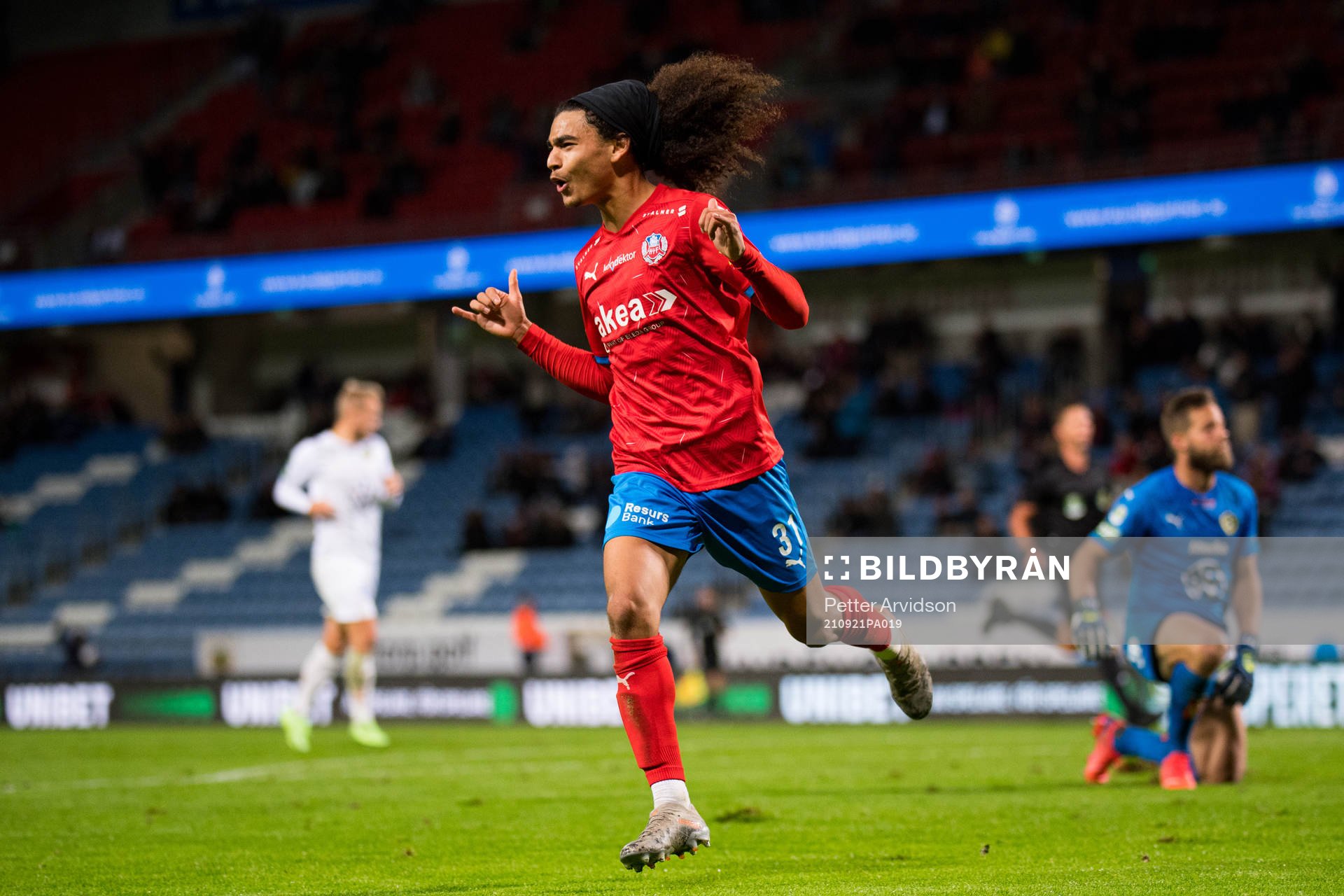Helsingborgs Adam Kaied jublar