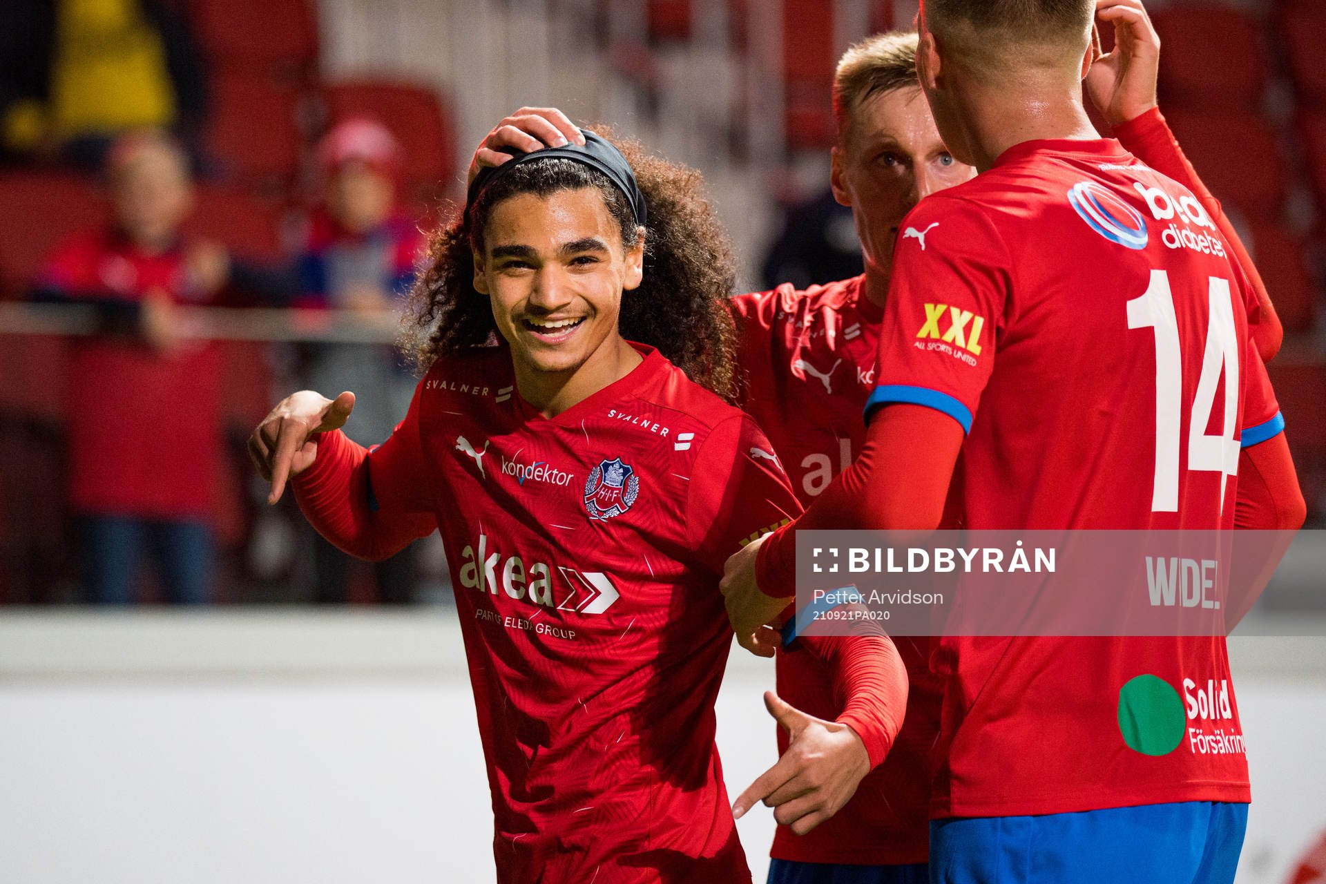 Helsingborgs Adam Kaied jublar