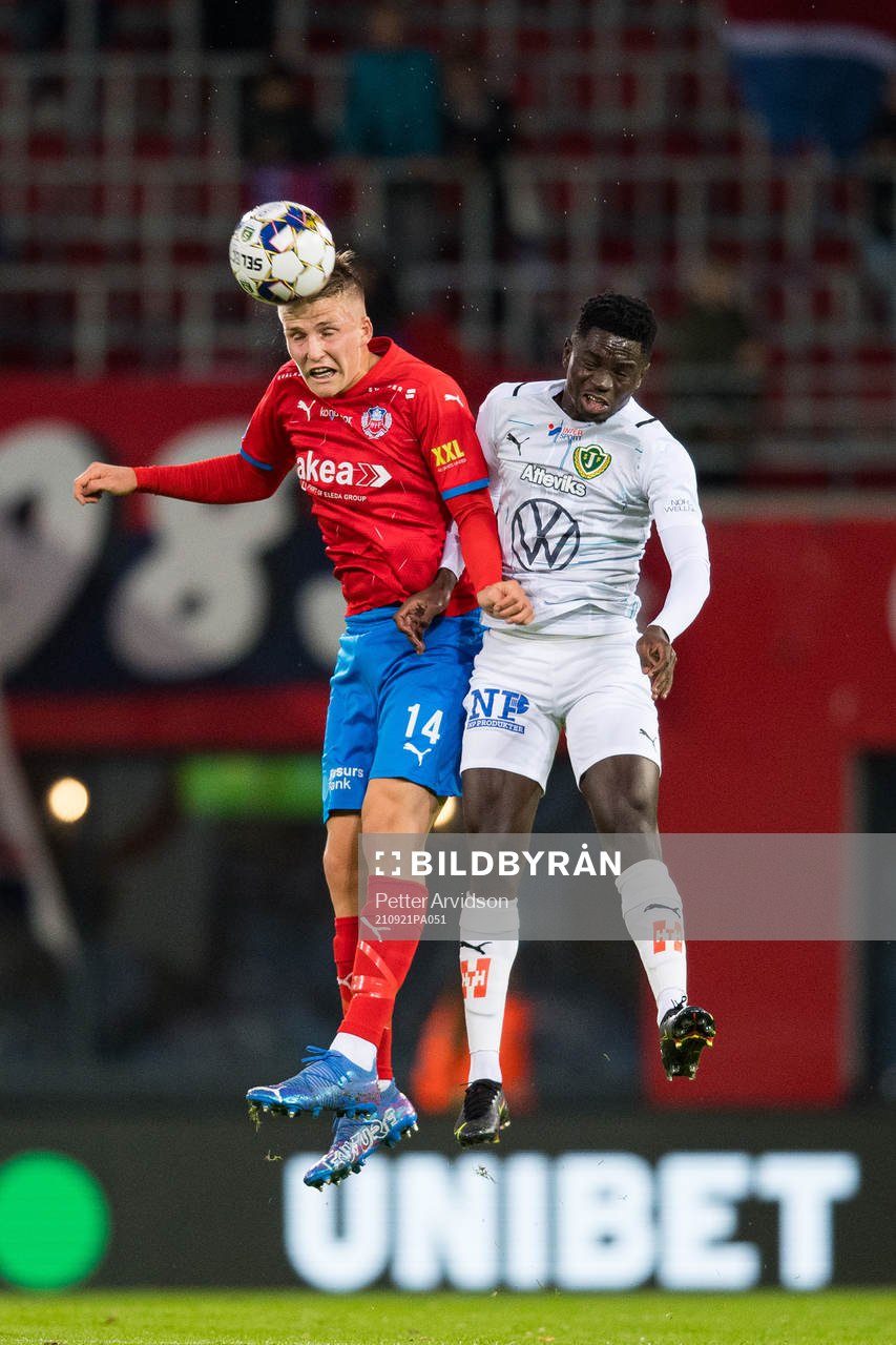 Helsingborgs Casper Widell och Jönköpings Eric Johana