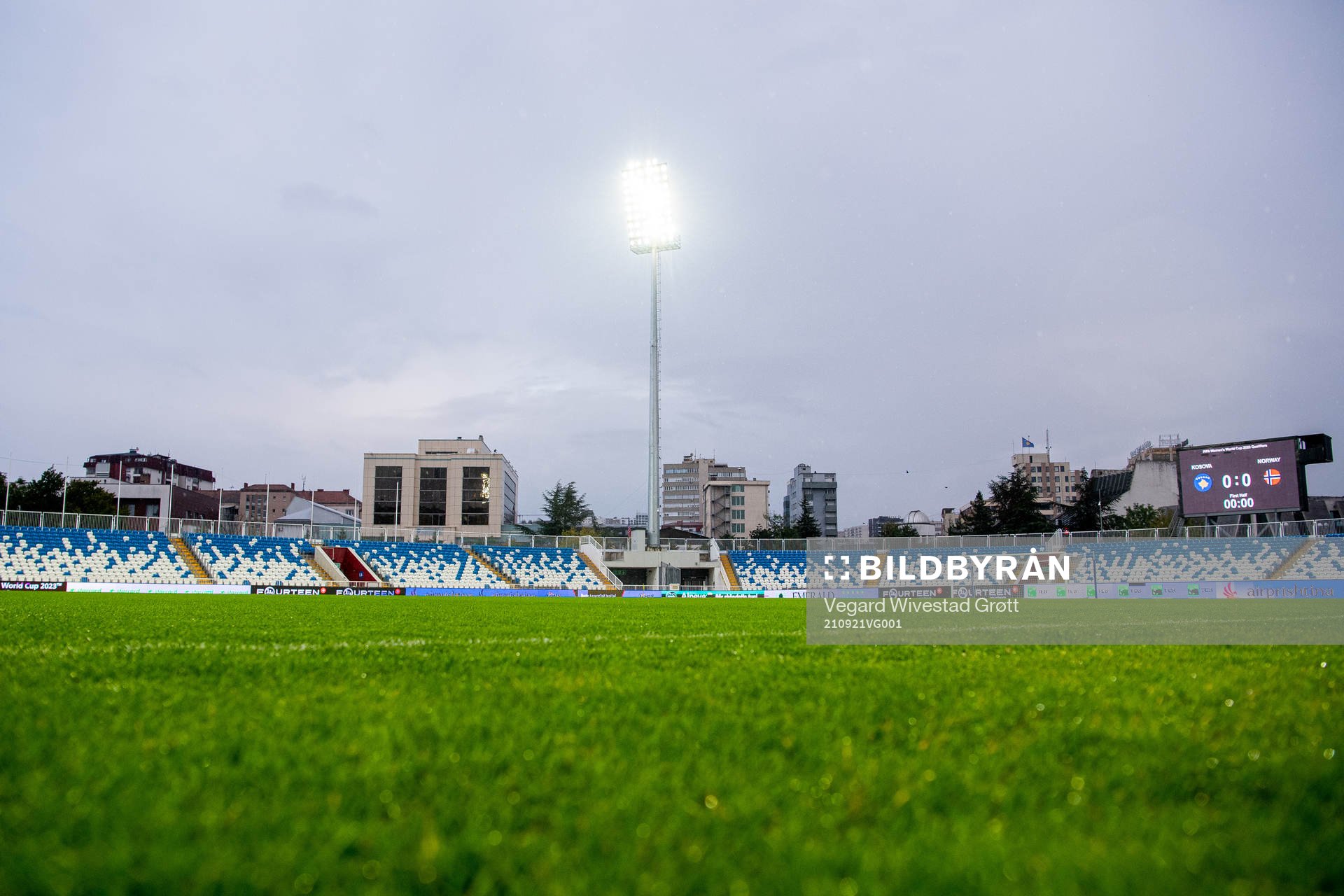 General view of Fadil Vokrri Stadium