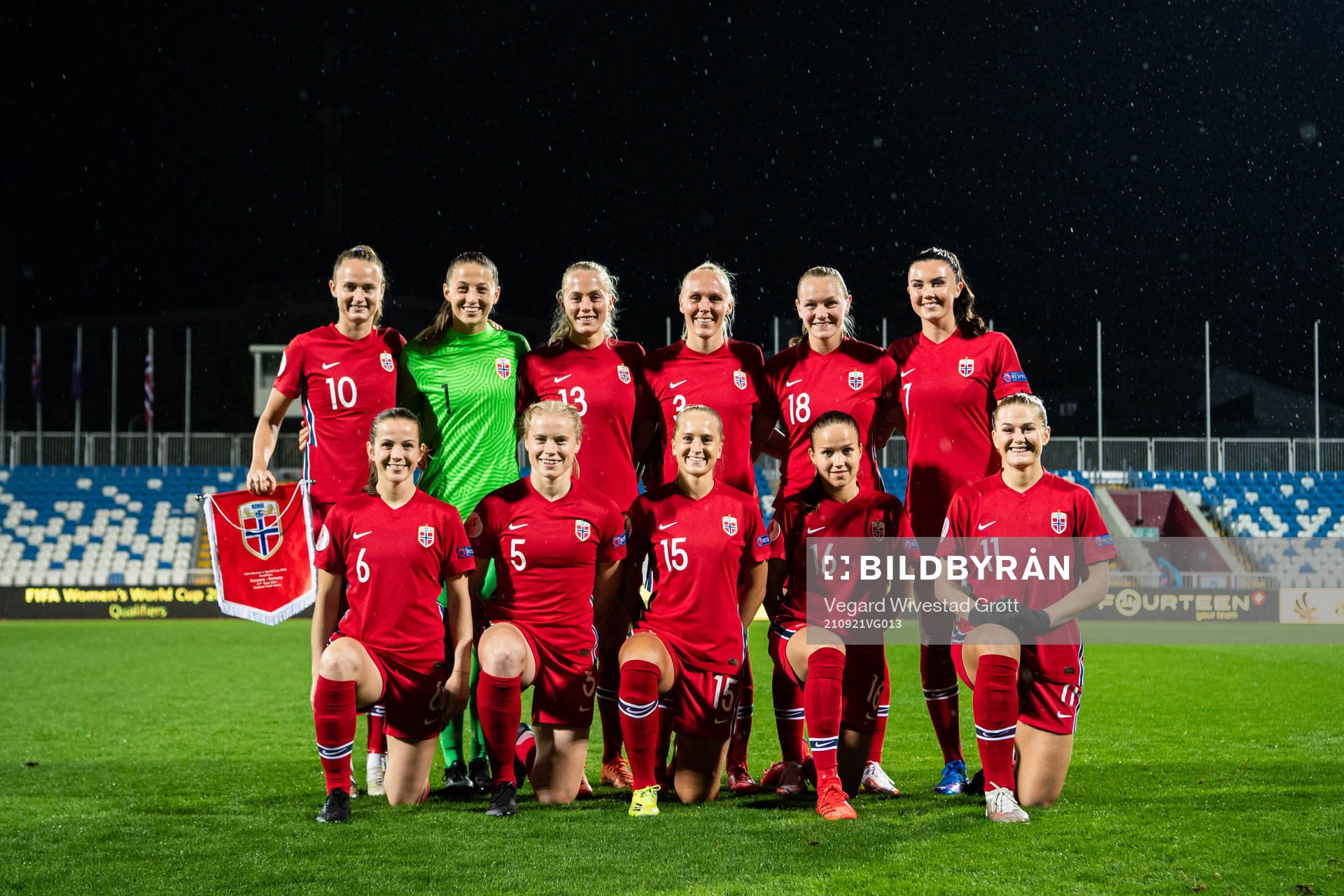 The starting eleven of Norway